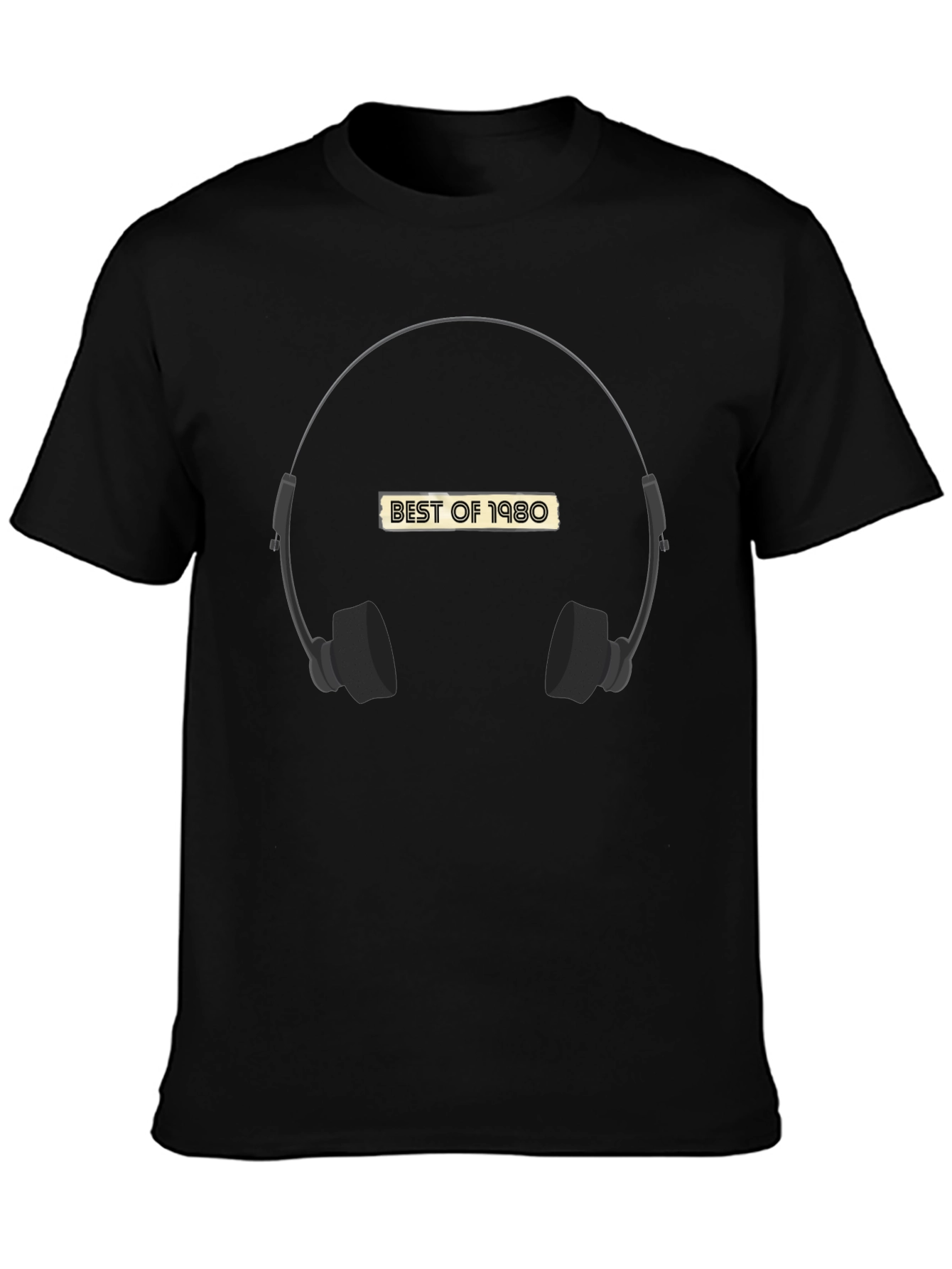Best of 1980 Headphone Graphic Tee