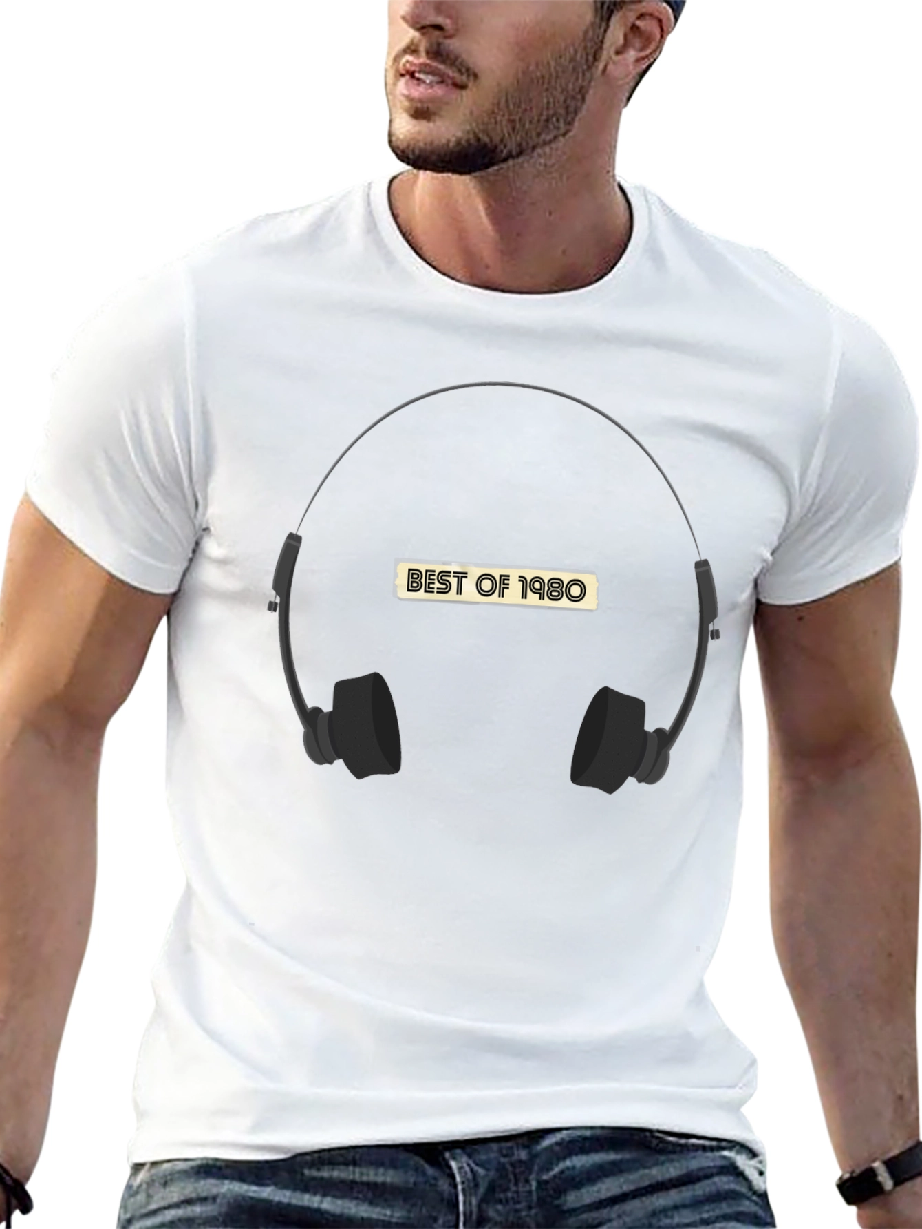 Best of 1980 Headphone Graphic Tee
