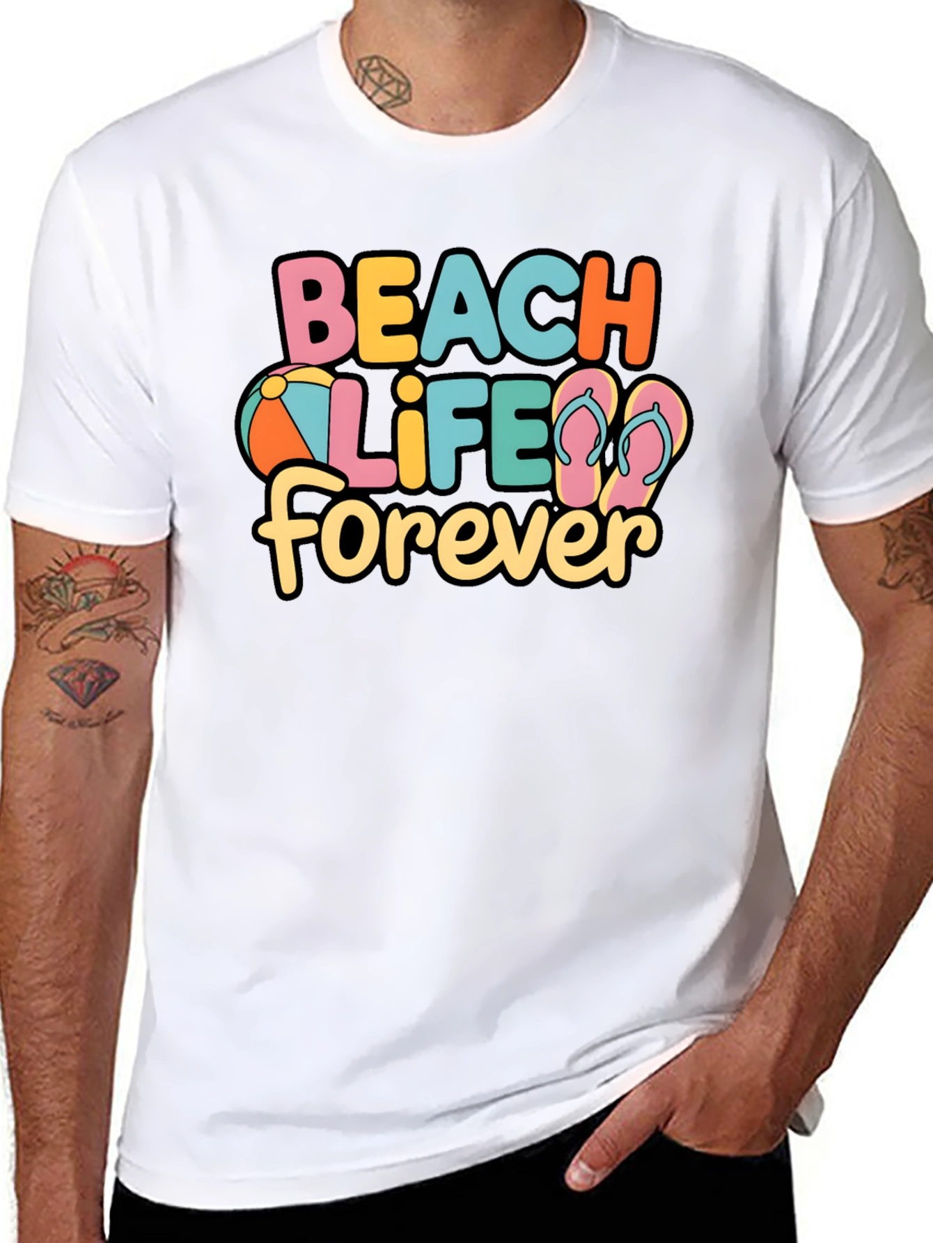 Beach Life Forever Graphic T-Shirt