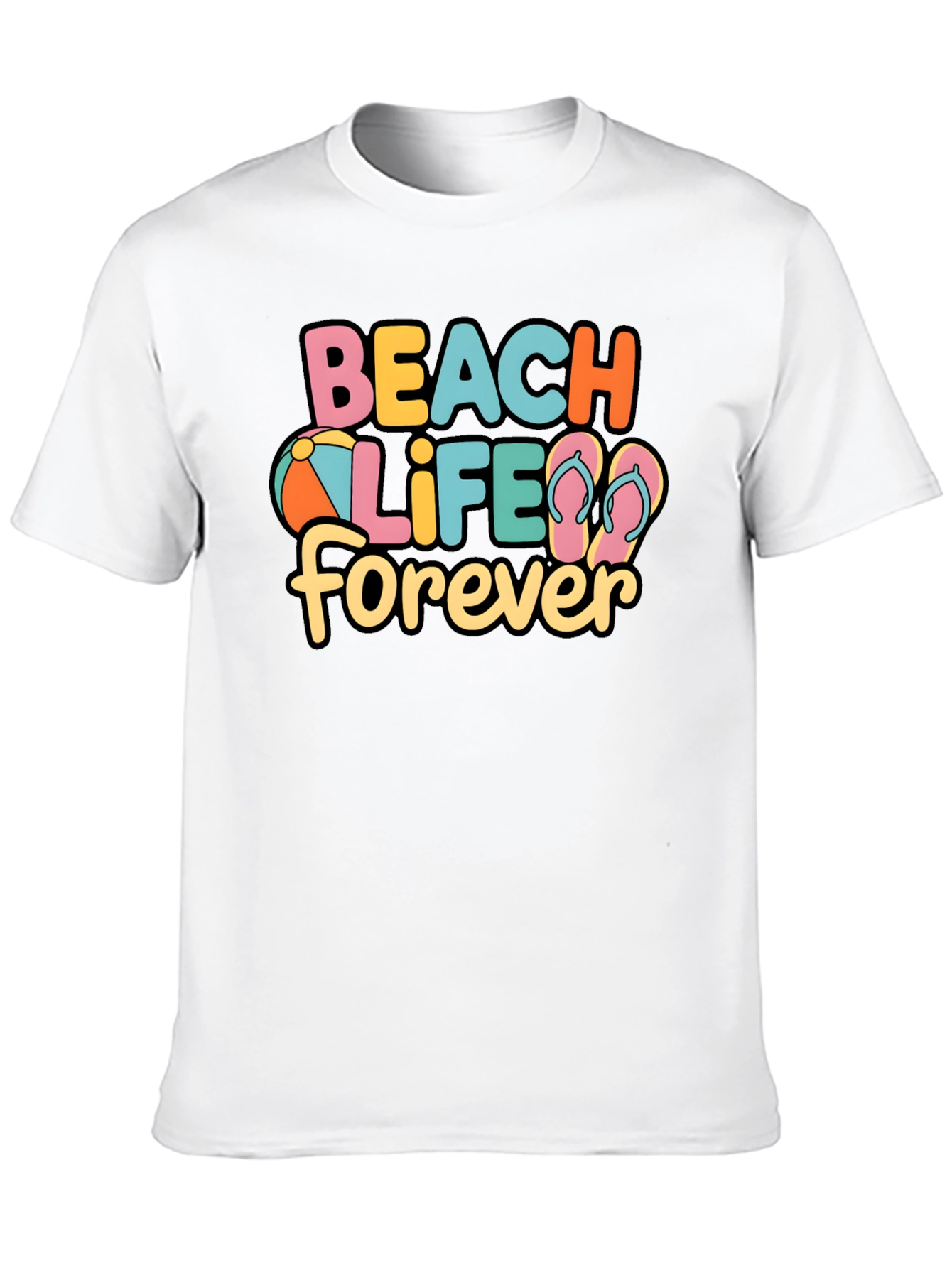 Beach Life Forever Graphic T-Shirt