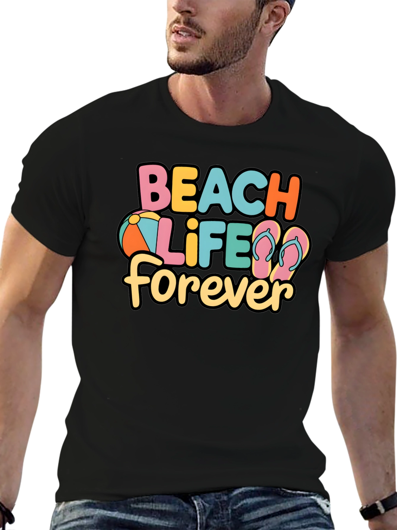 Beach Life Forever Graphic T-Shirt