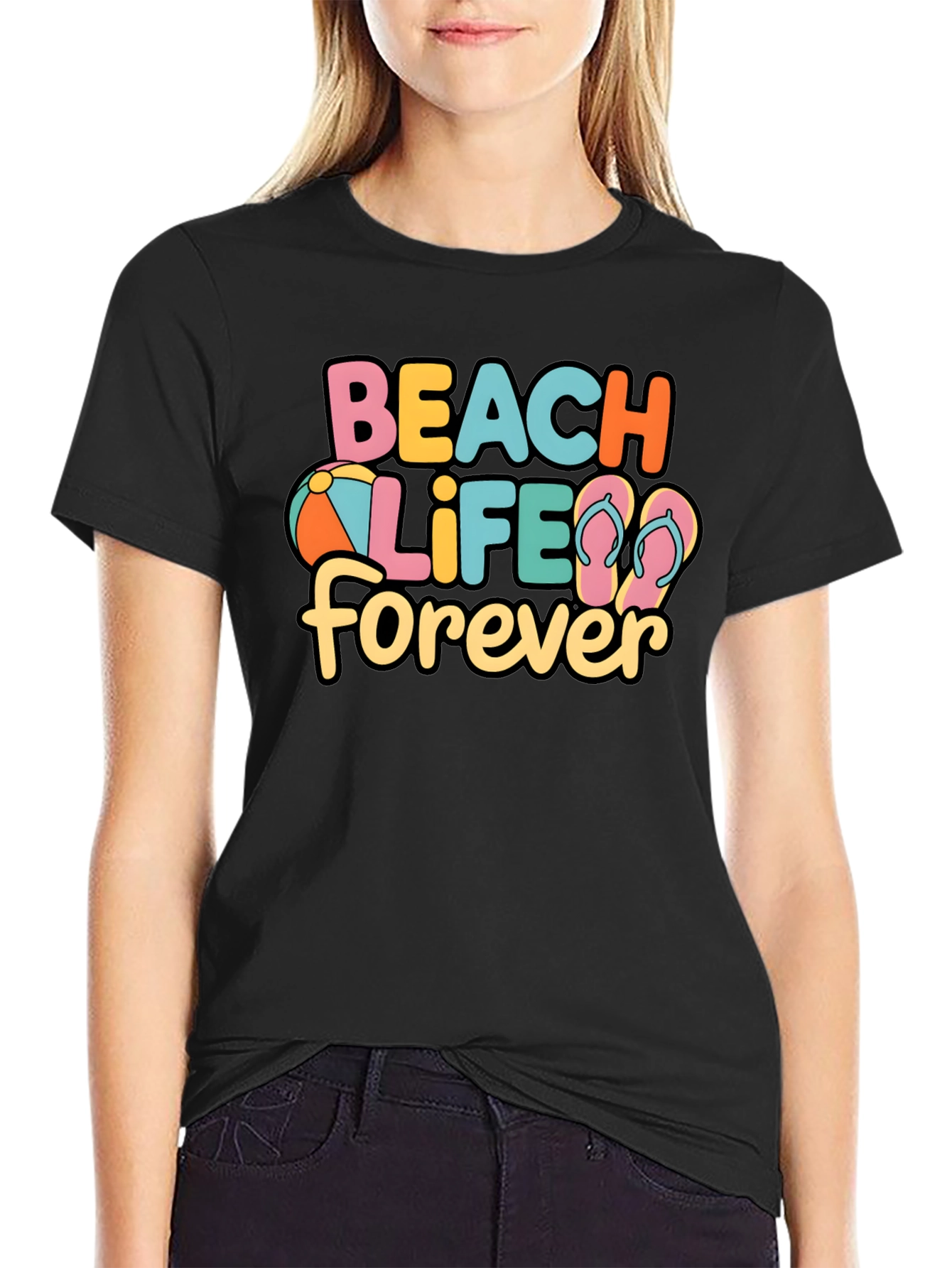Beach Life Forever Graphic T-Shirt