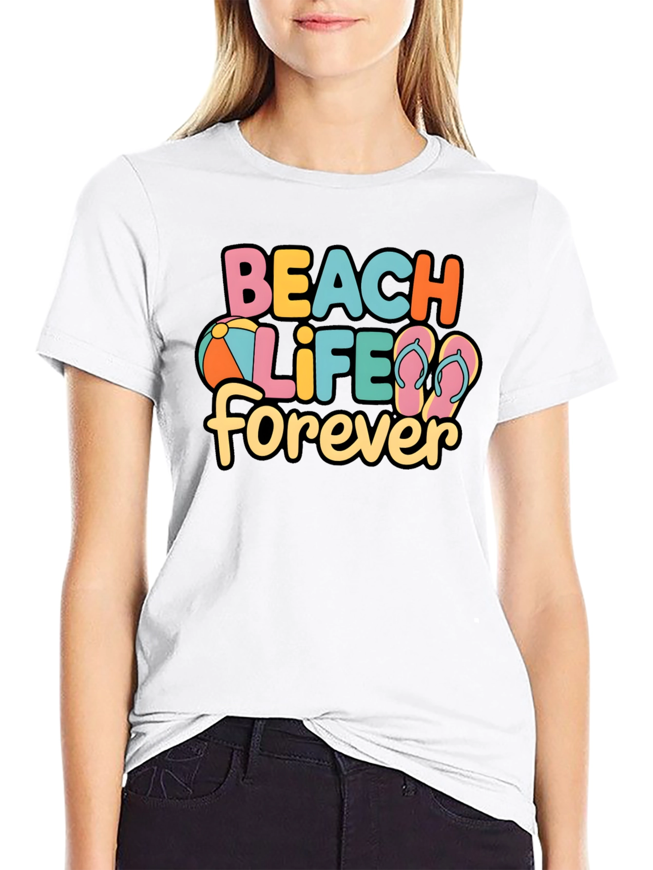 Beach Life Forever Graphic T-Shirt