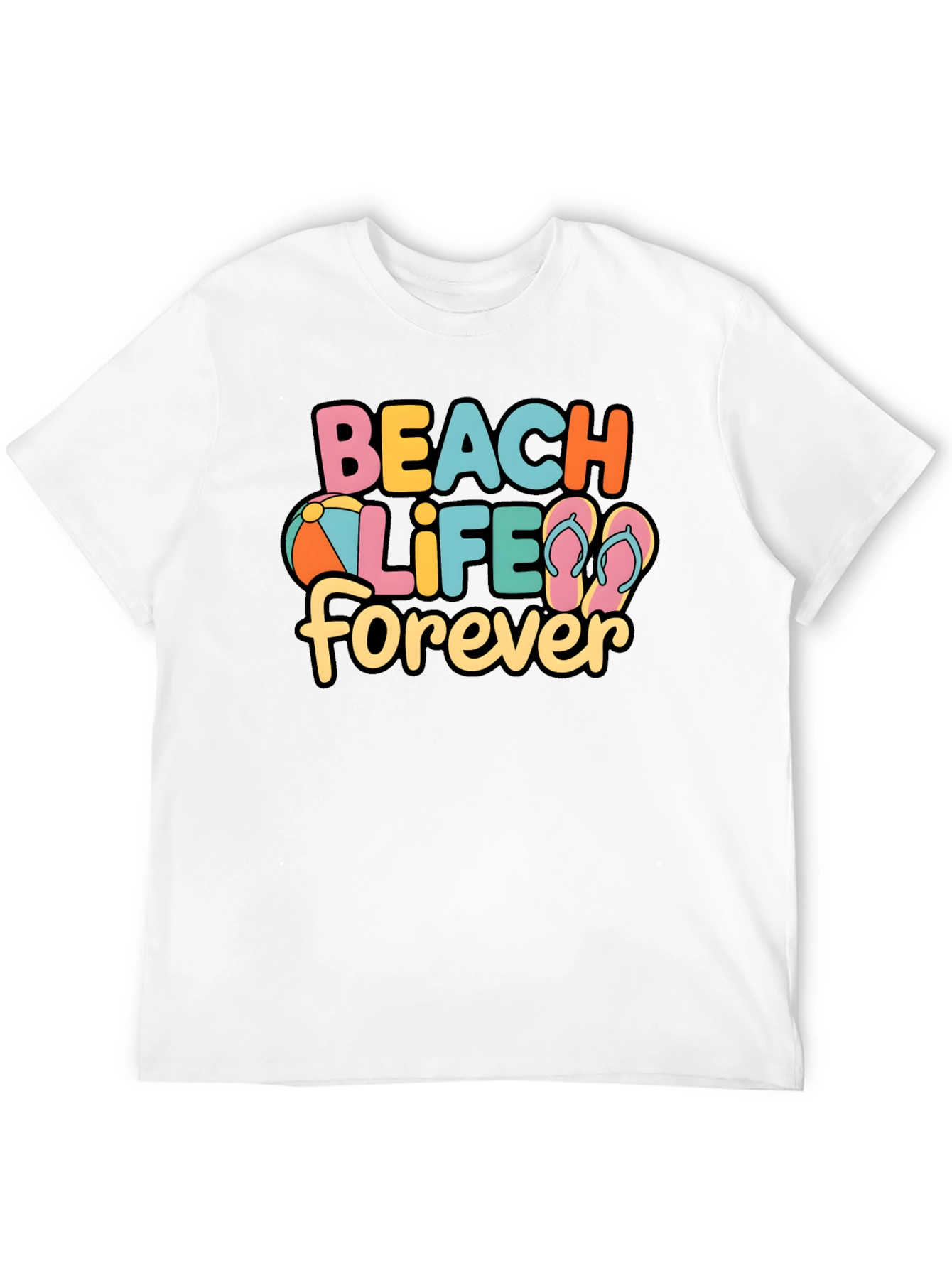 Beach Life Forever Graphic T-Shirt