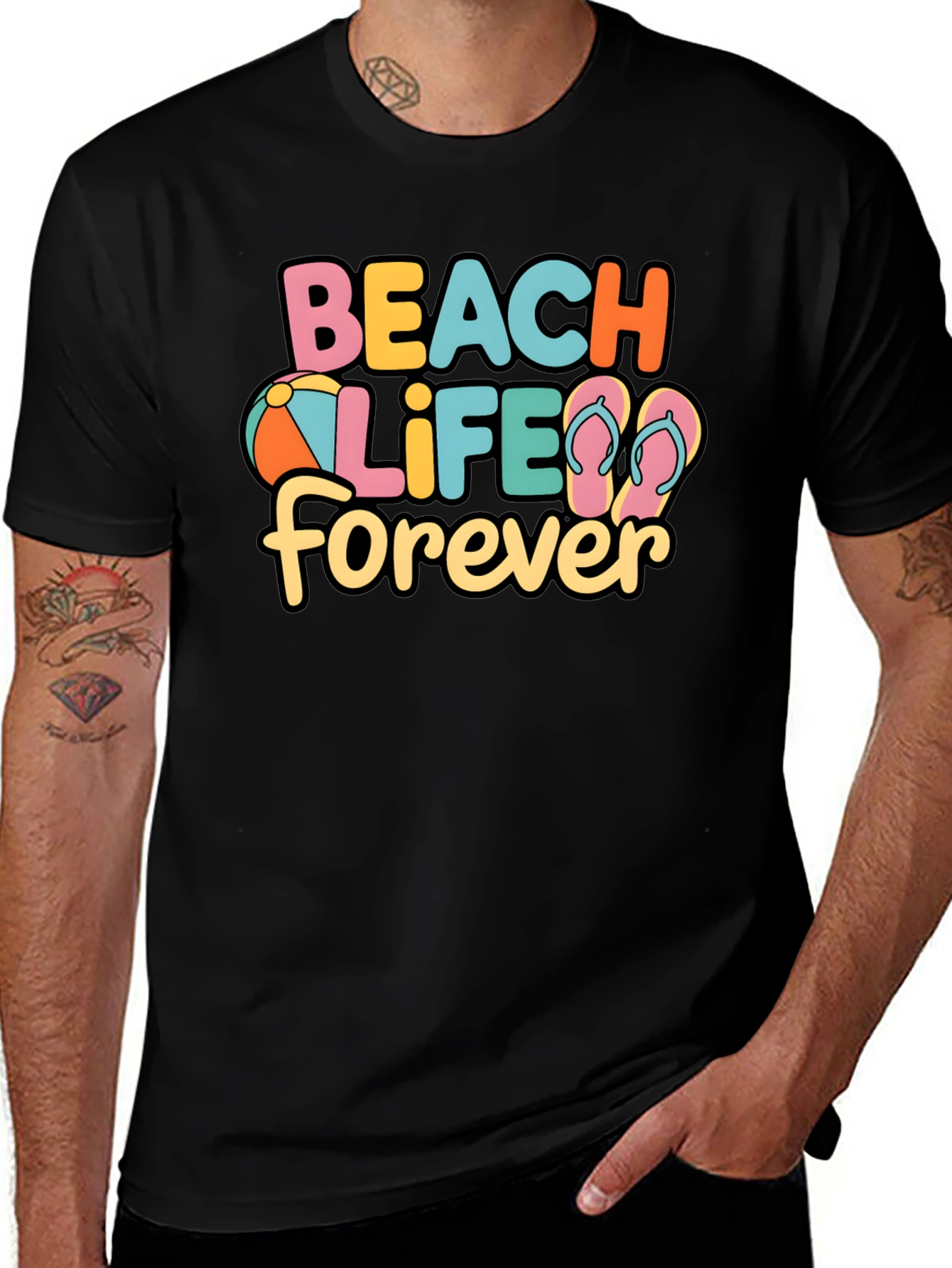 Beach Life Forever Graphic T-Shirt