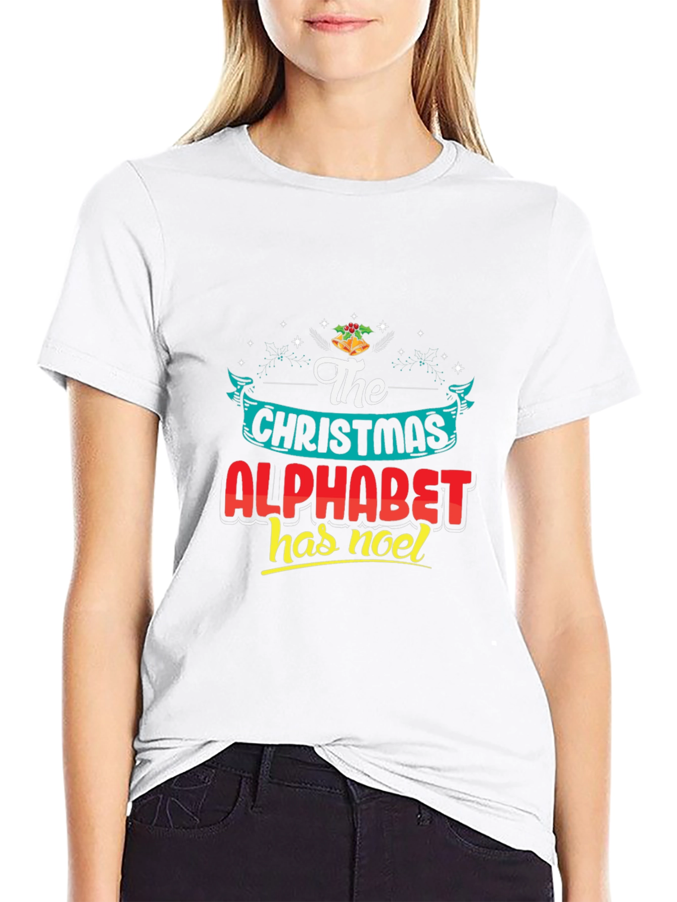 Christmas Alphabet T-Shirt - Holiday Noel Tee