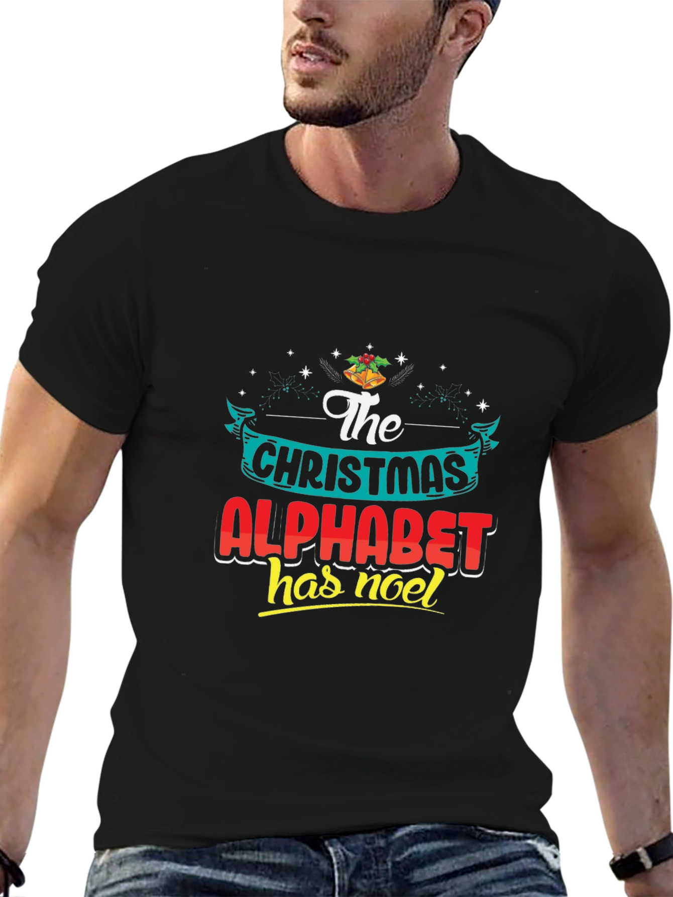Christmas Alphabet T-Shirt - Holiday Noel Tee