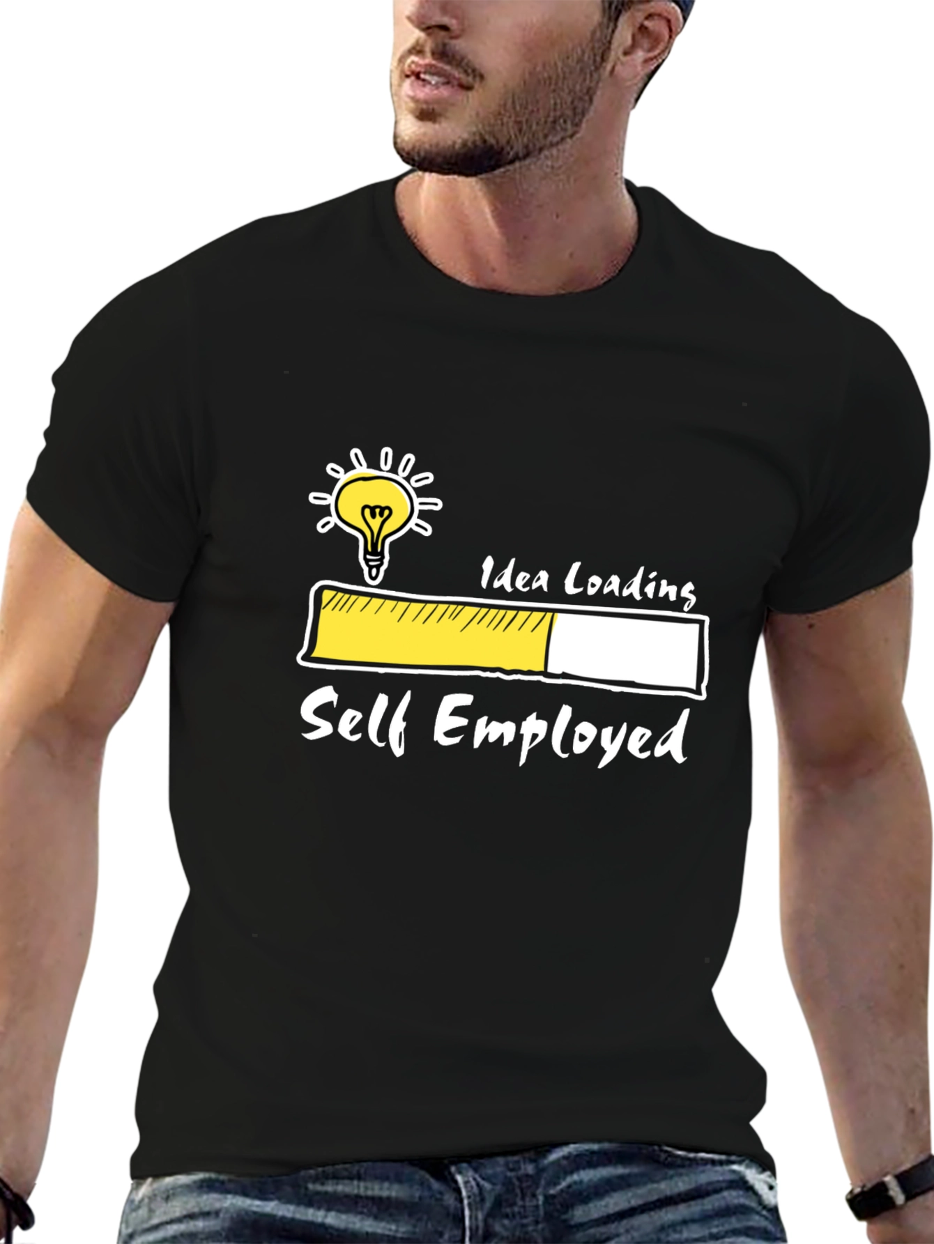 Self Employed Idea Loading Graphic Tee