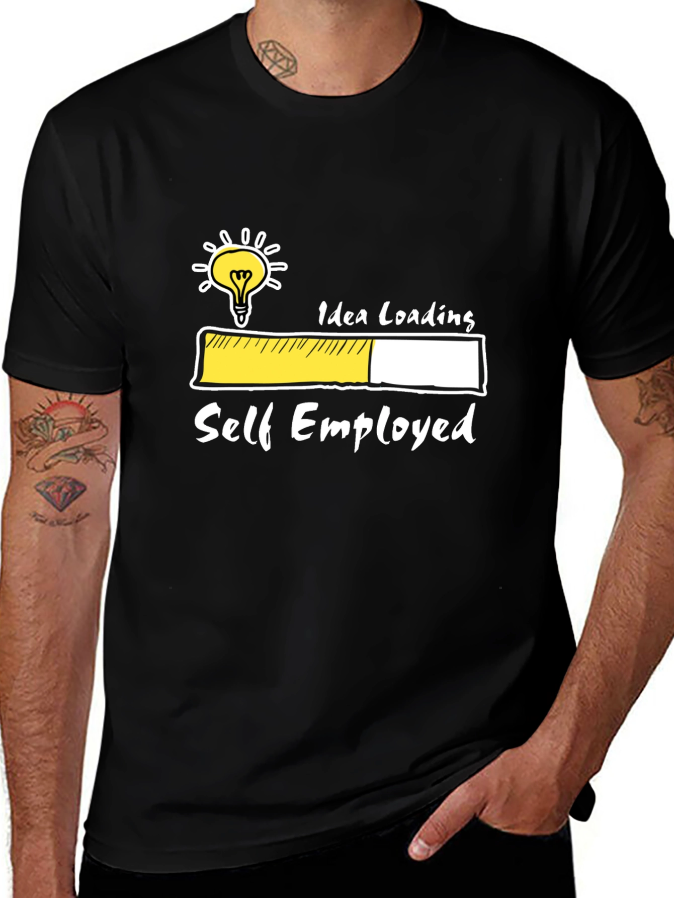 Self Employed Idea Loading Graphic Tee