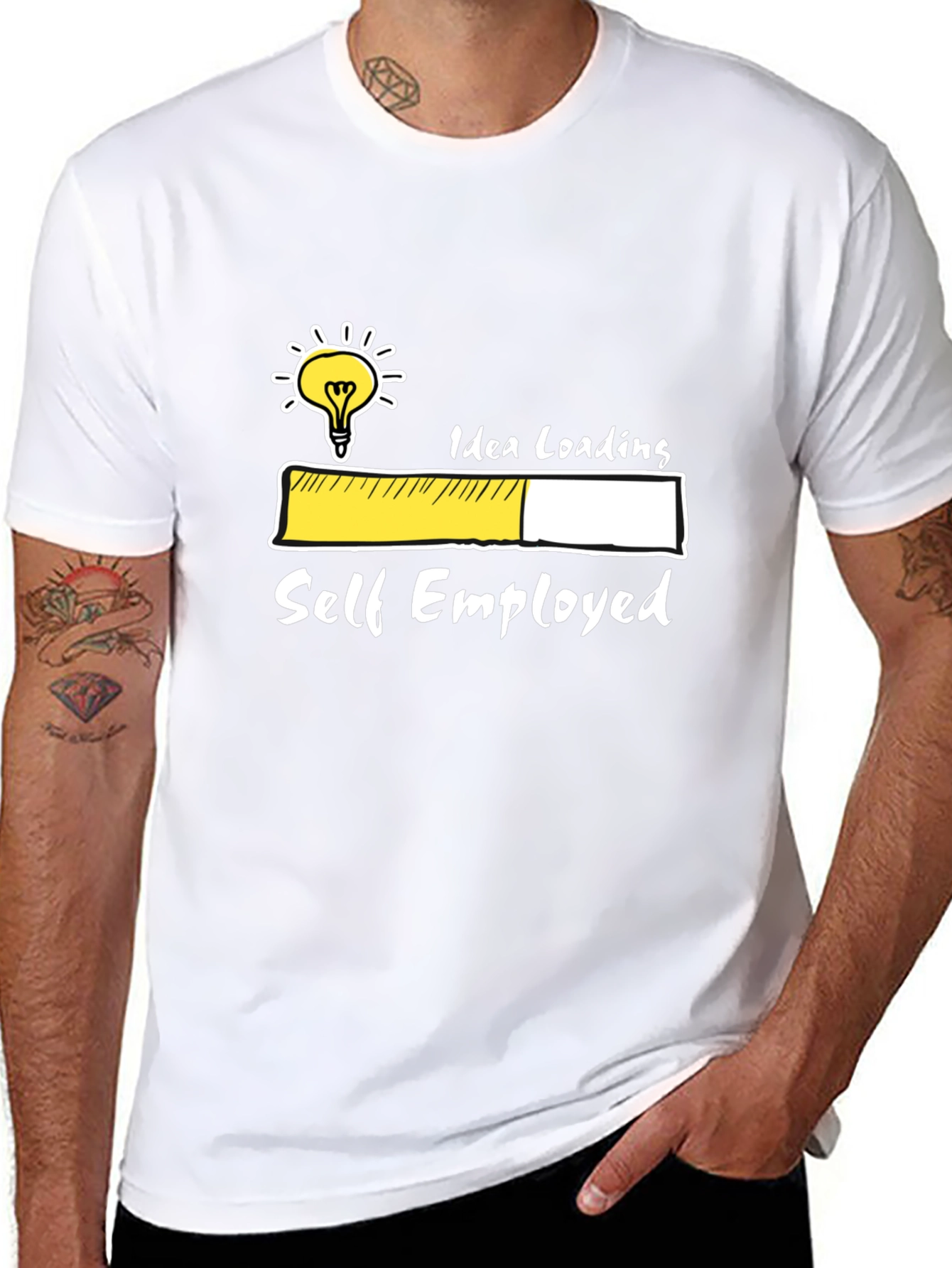Self Employed Idea Loading Graphic Tee