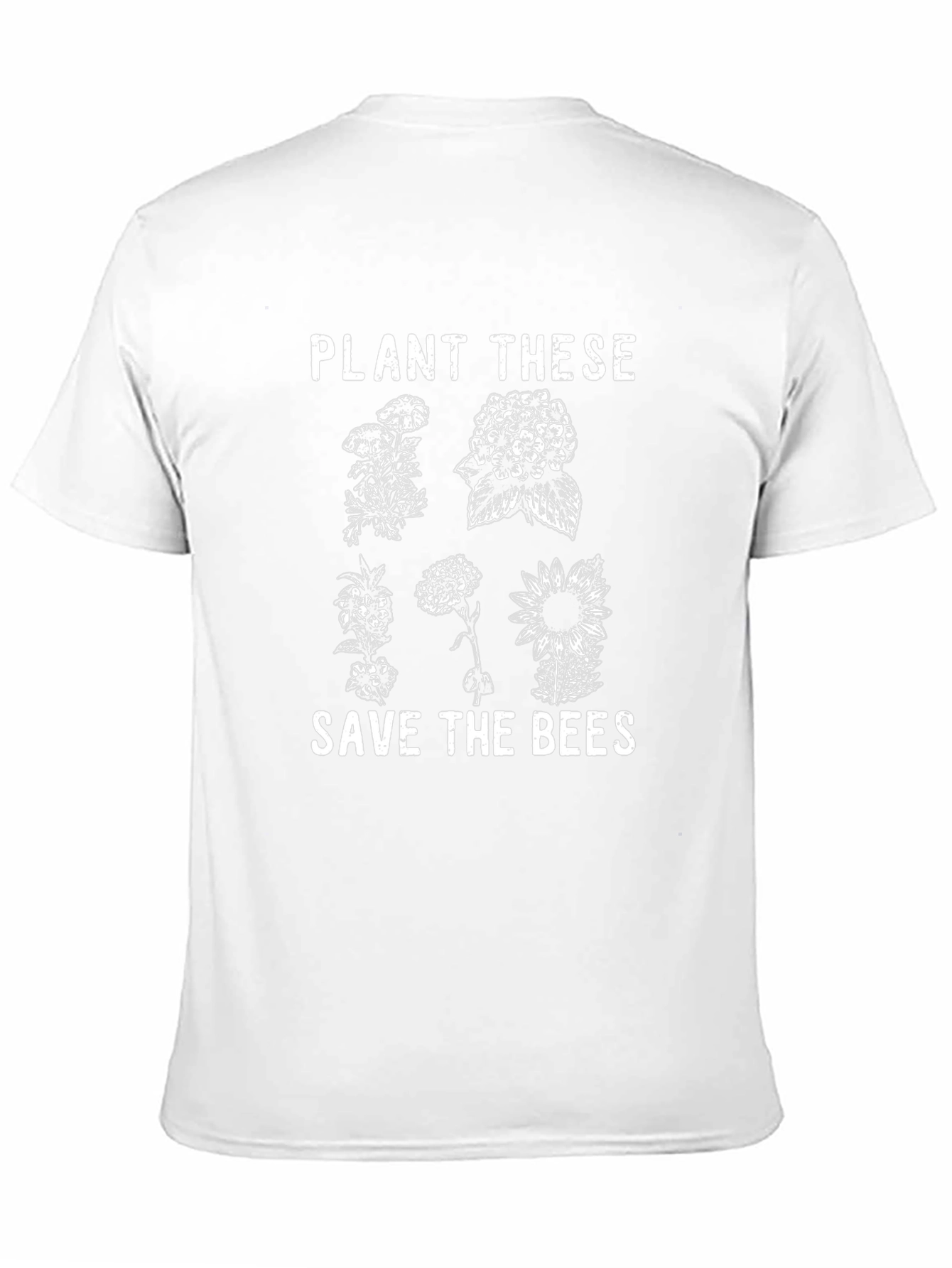 Plant These Save the Bees Black T-Shirt