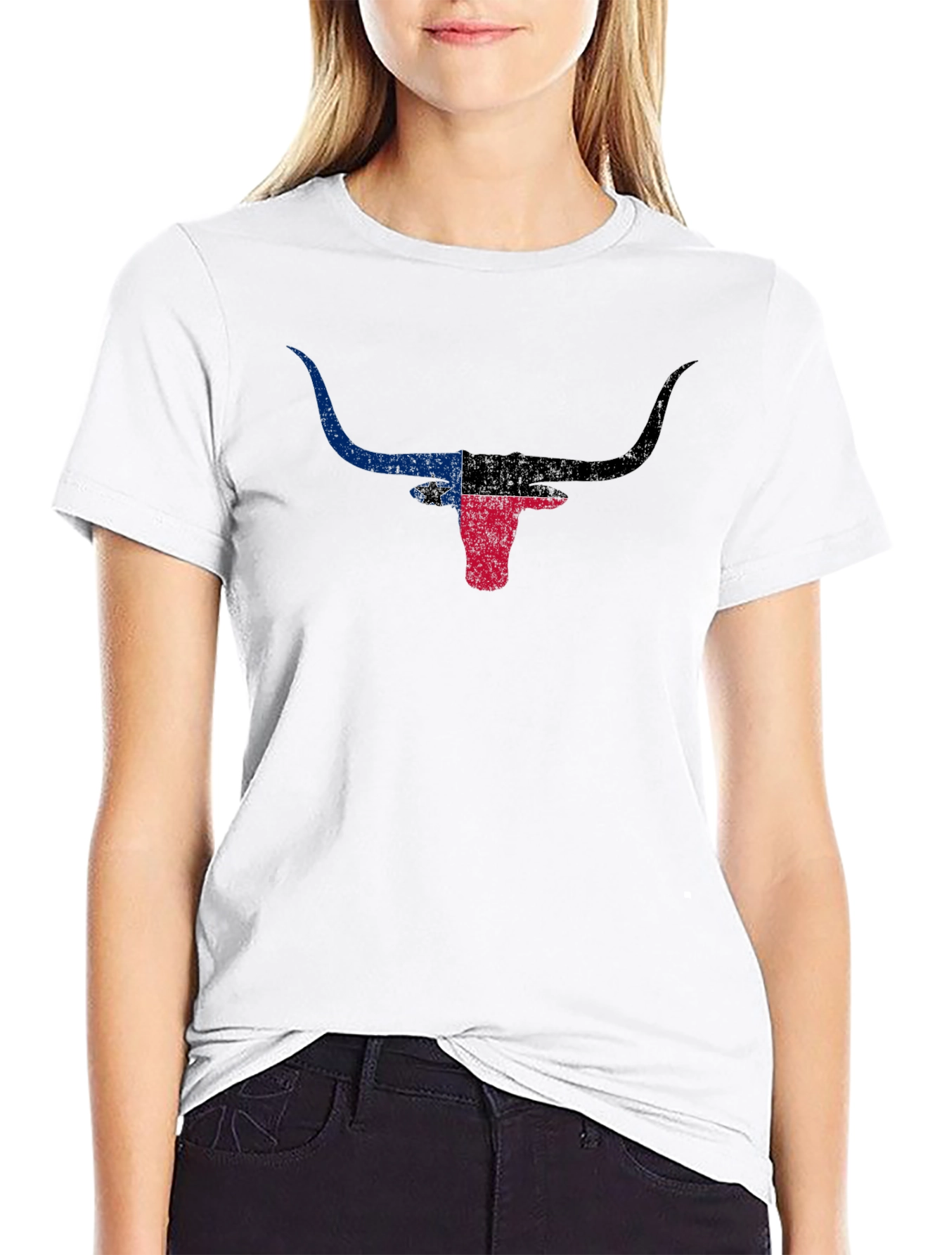 Texas Longhorn Flag Graphic Tee