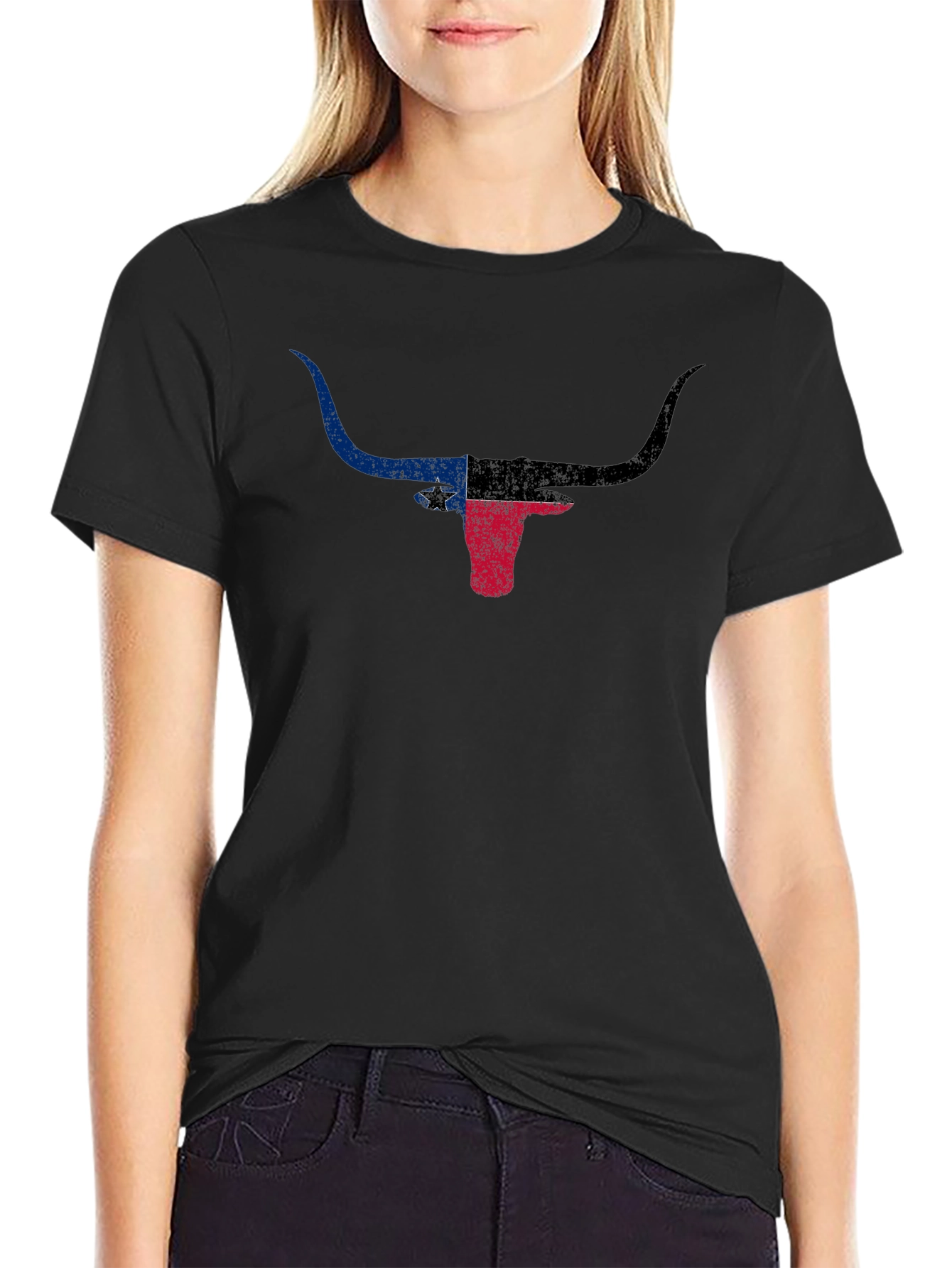 Texas Longhorn Flag Graphic Tee