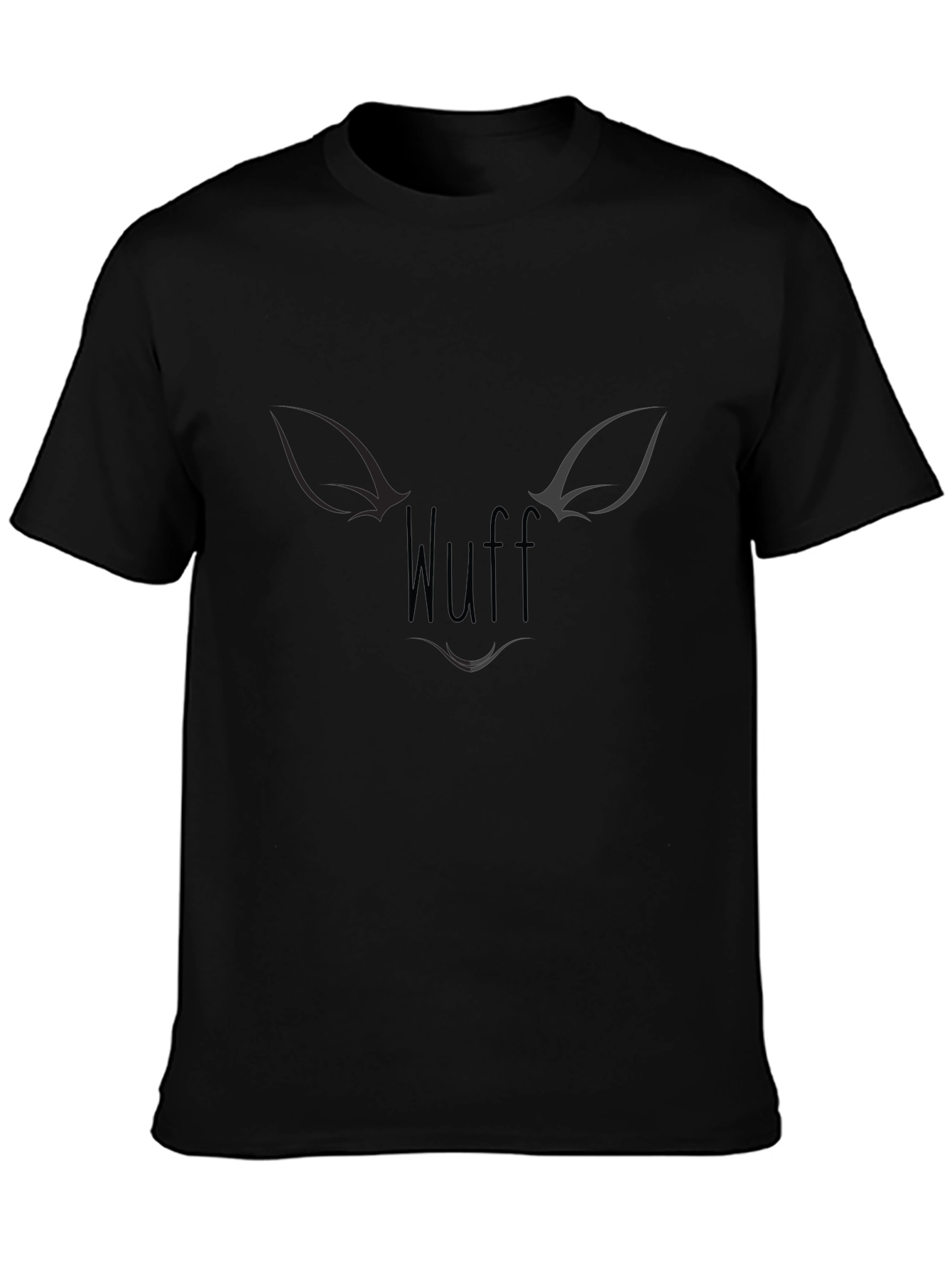 Black Wuff Graphic Tee - Stylish Comfort