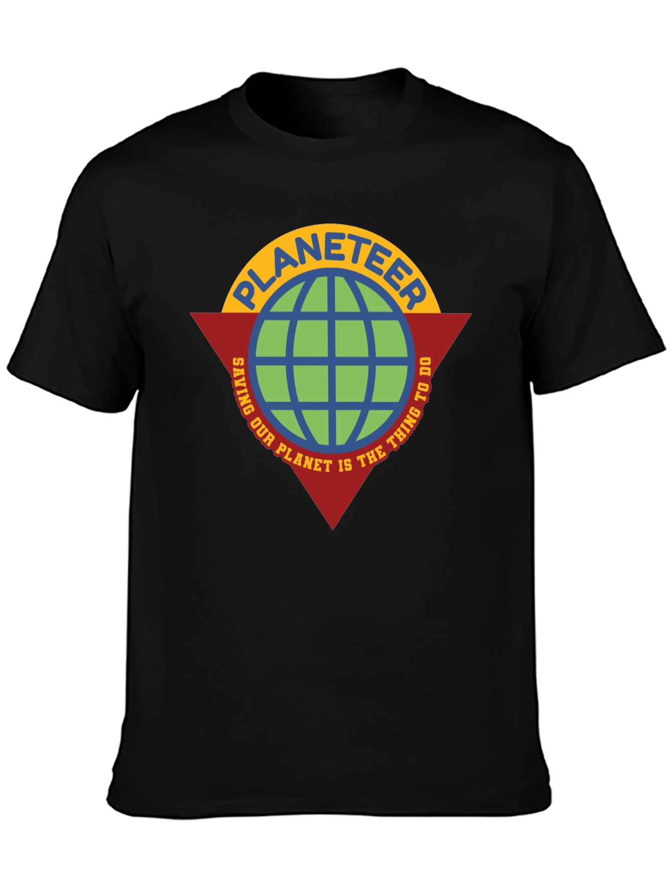 Planeteer Saving Earth Tee - Retro Graphic T-Shirt