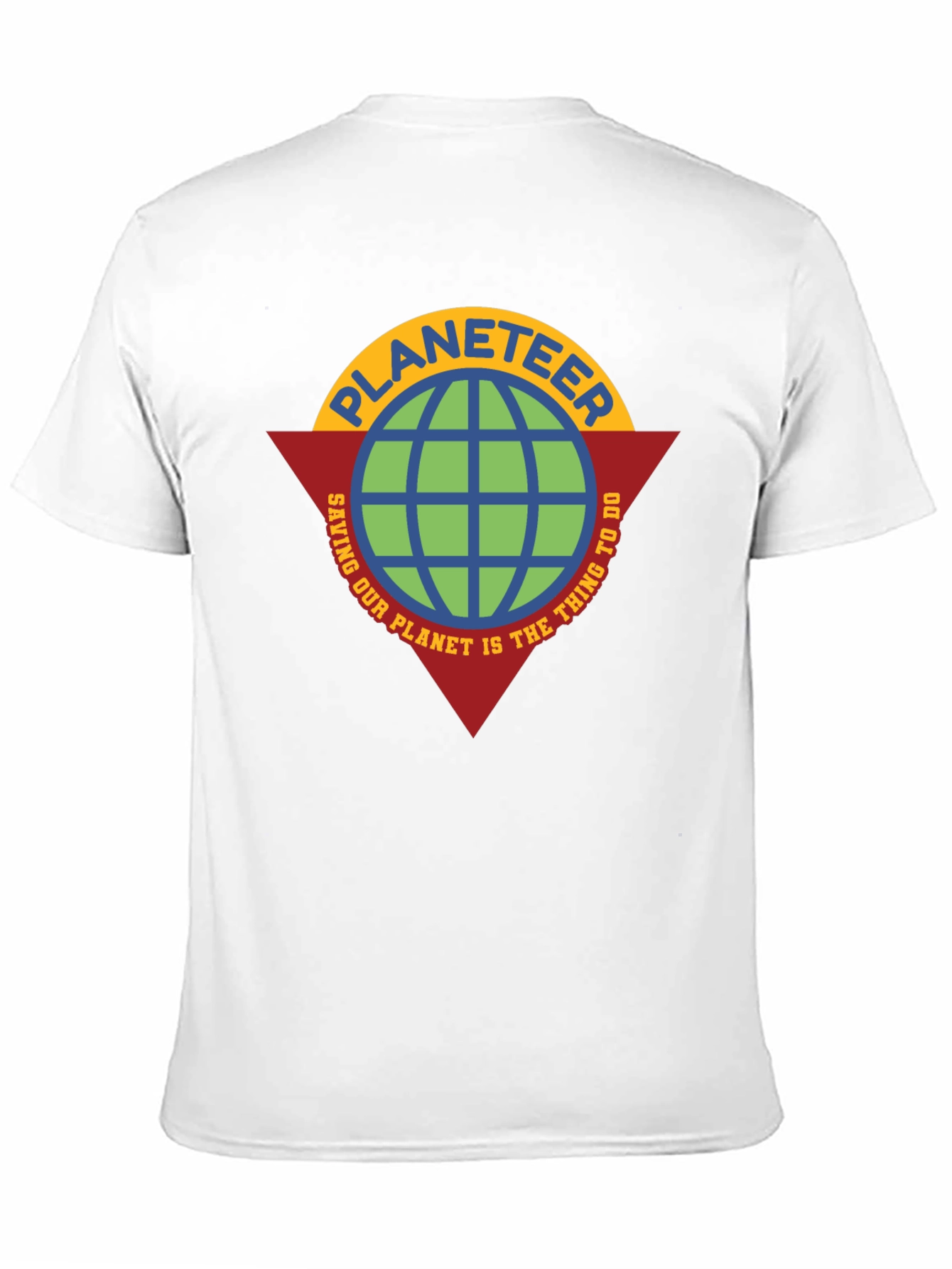 Planeteer Saving Earth Tee - Retro Graphic T-Shirt