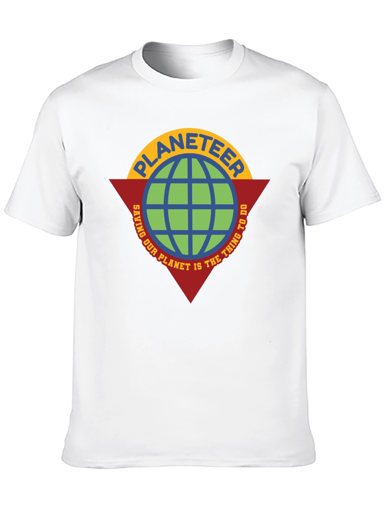 Planeteer Saving Earth Tee - Retro Graphic T-Shirt