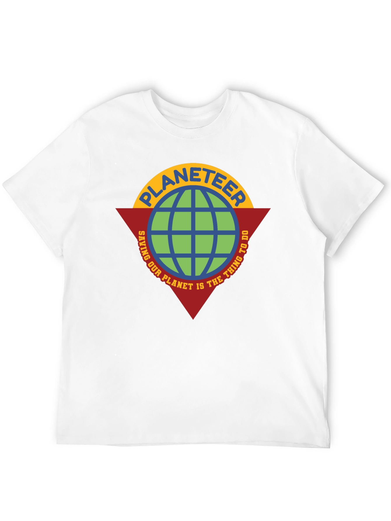 Planeteer Saving Earth Tee - Retro Graphic T-Shirt