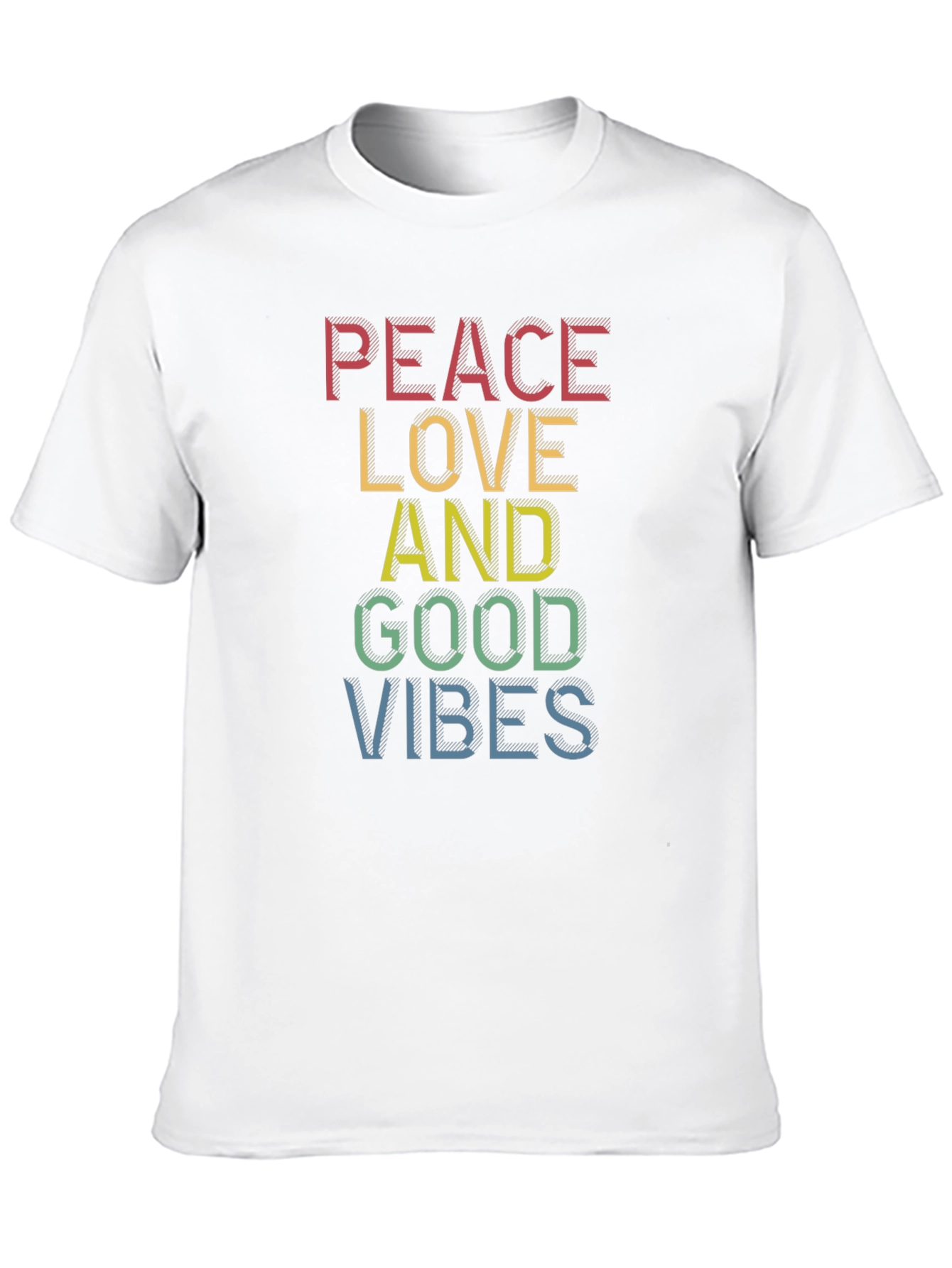 Peace Love Good Vibes T-Shirt - Stylish Graphic Tee