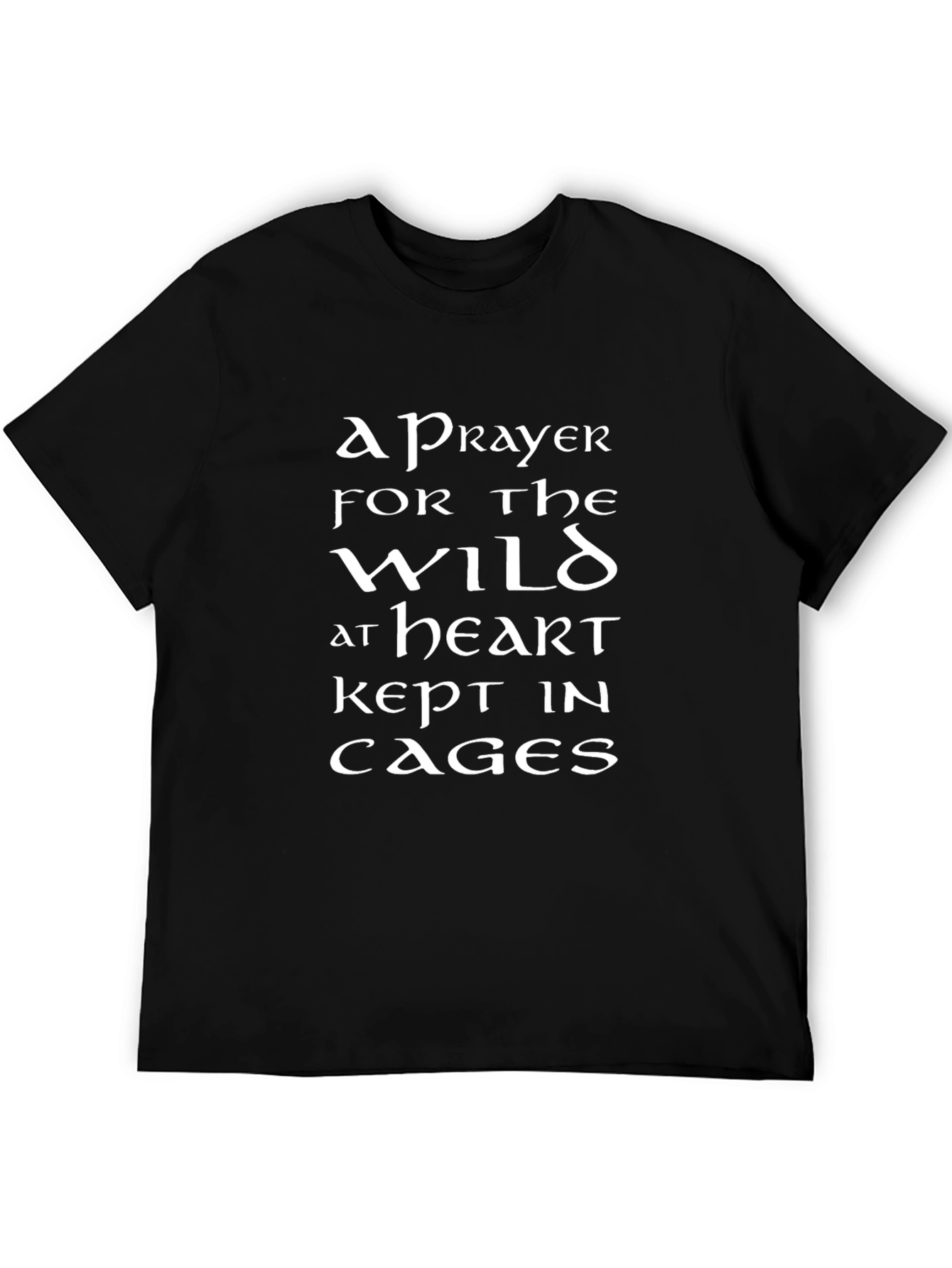 Wild at Heart T-Shirt - Prayer Design Black