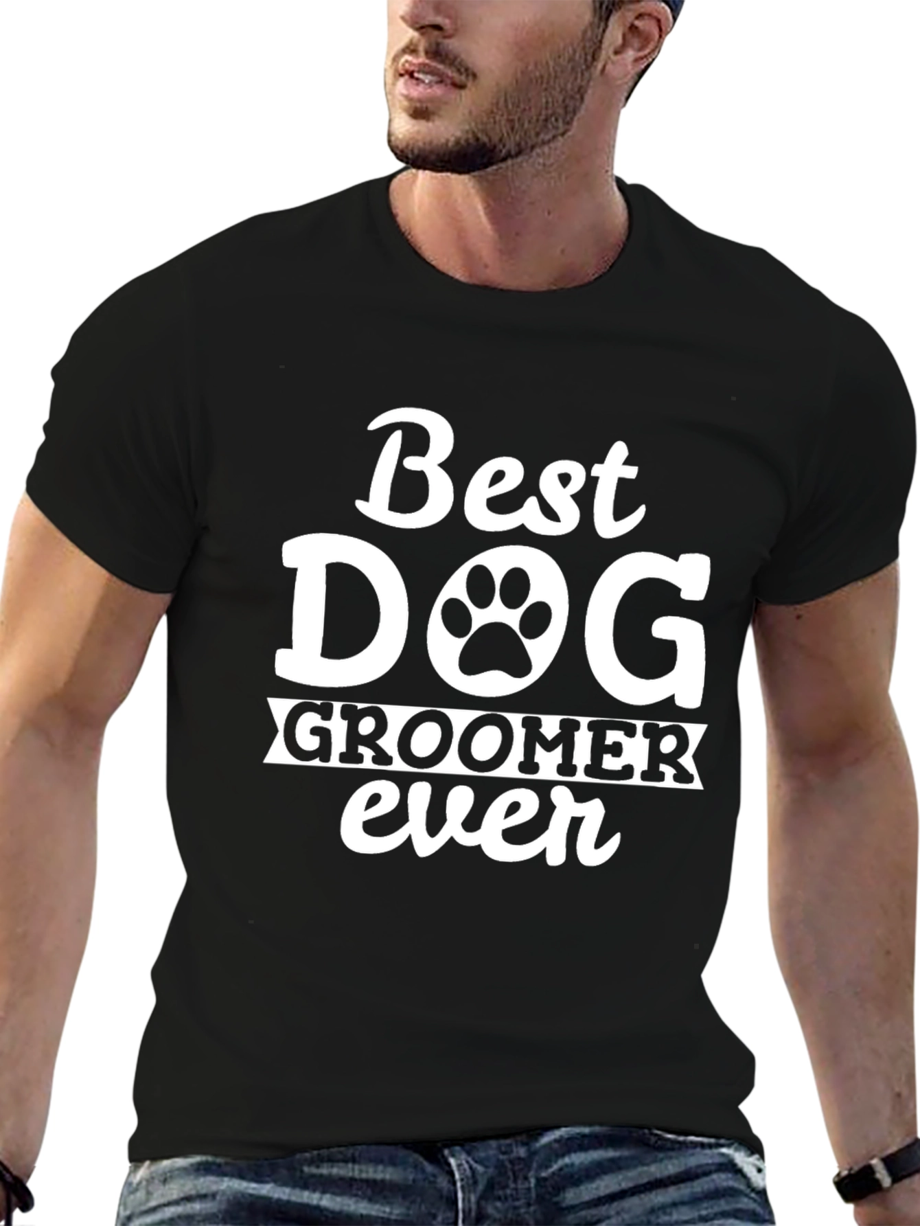 Best Dog Groomer Ever T-Shirt – Funny Groomer Graphic Tee