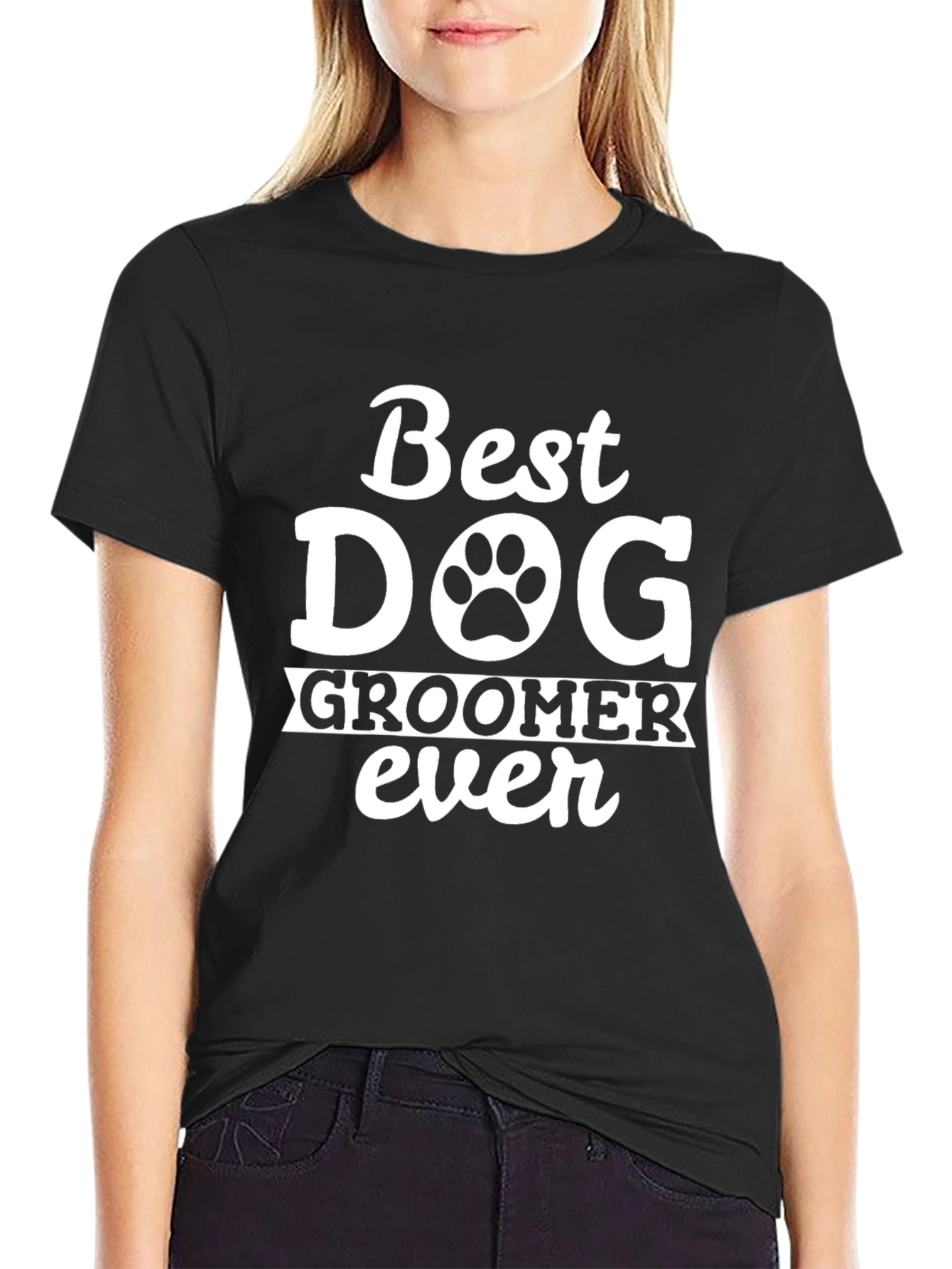 Best Dog Groomer Ever T-Shirt – Funny Groomer Graphic Tee