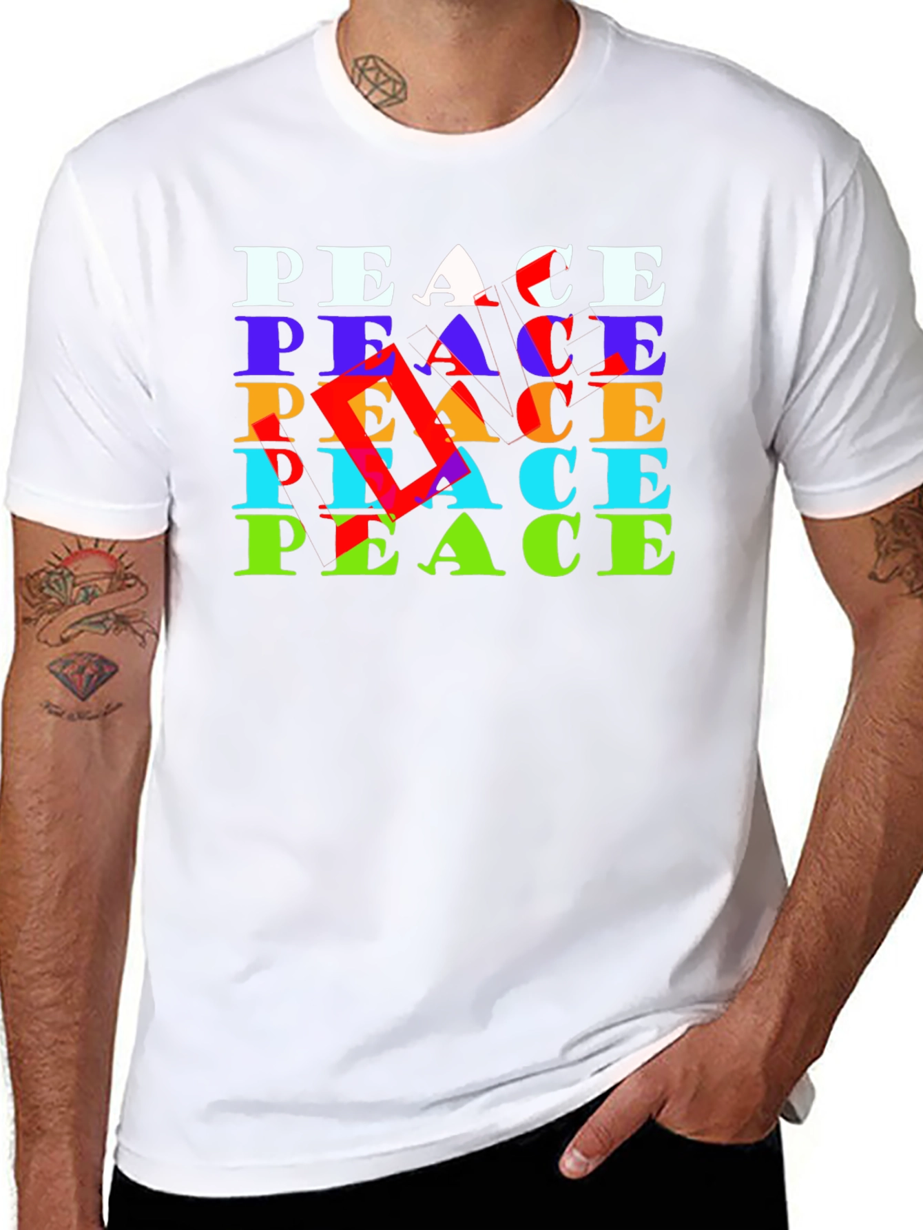 Peace Graphic Tee - Bold Statement Soft Cotton