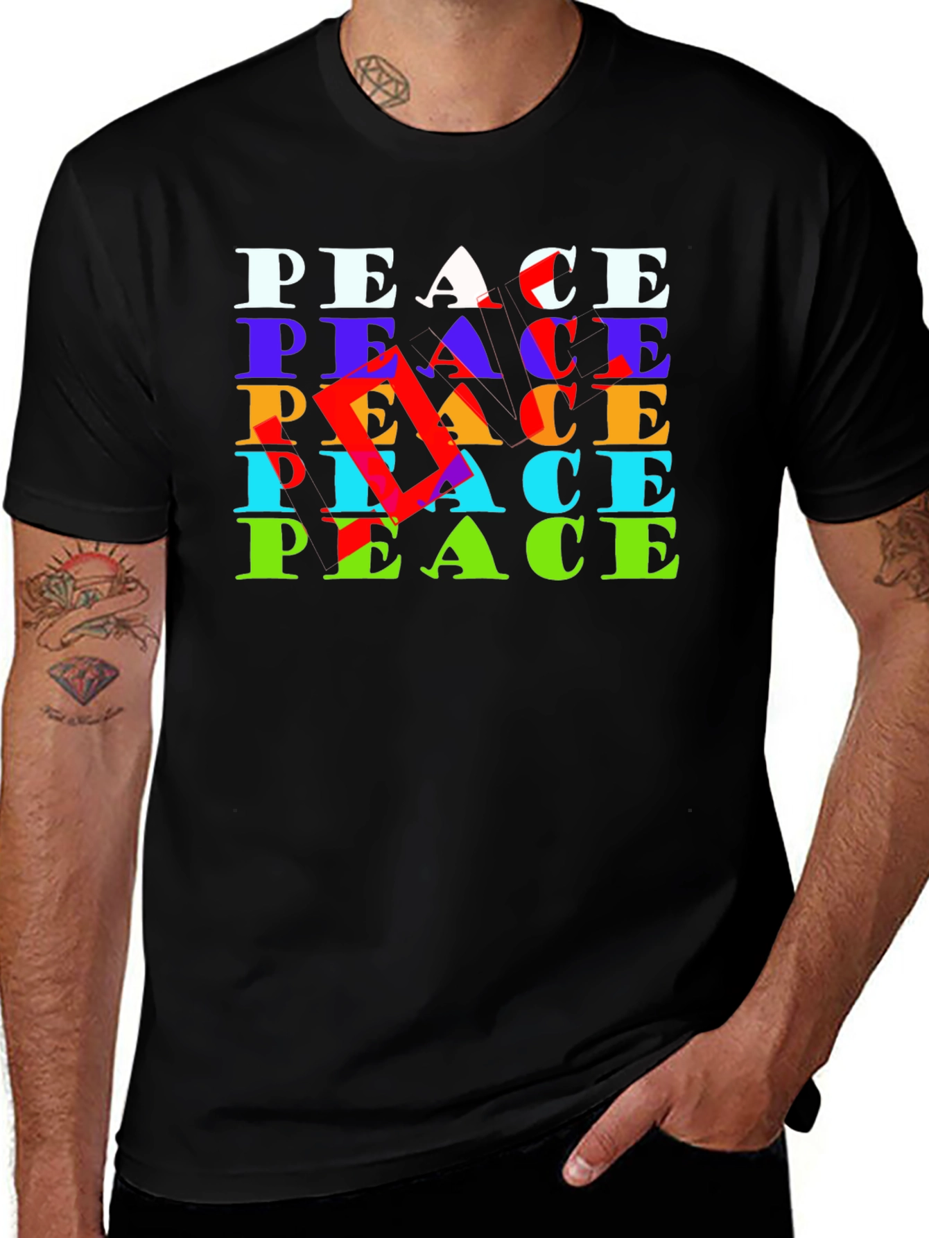 Peace Graphic Tee - Bold Statement Soft Cotton