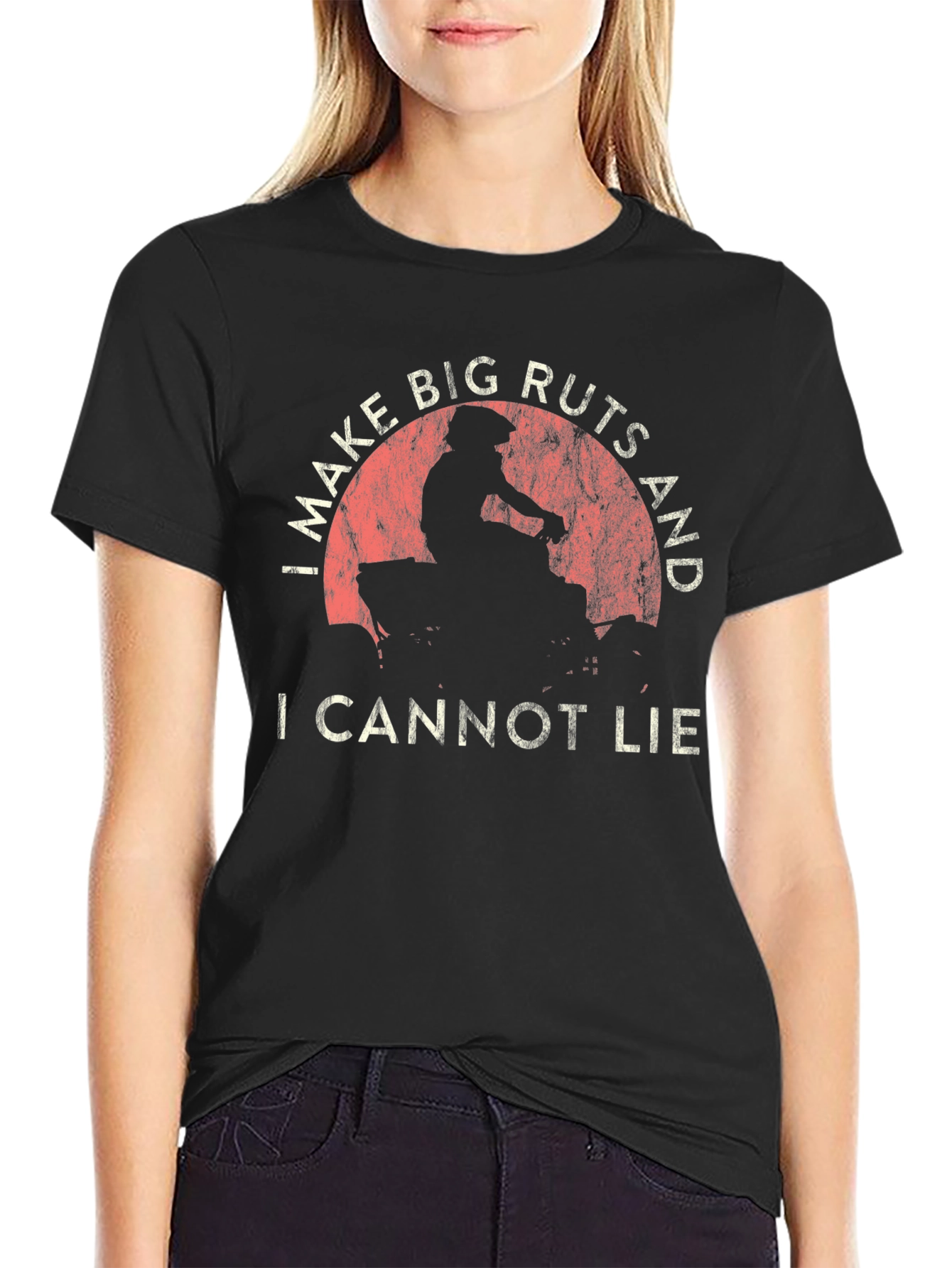I Make Big Ruts ATV Black T-Shirt