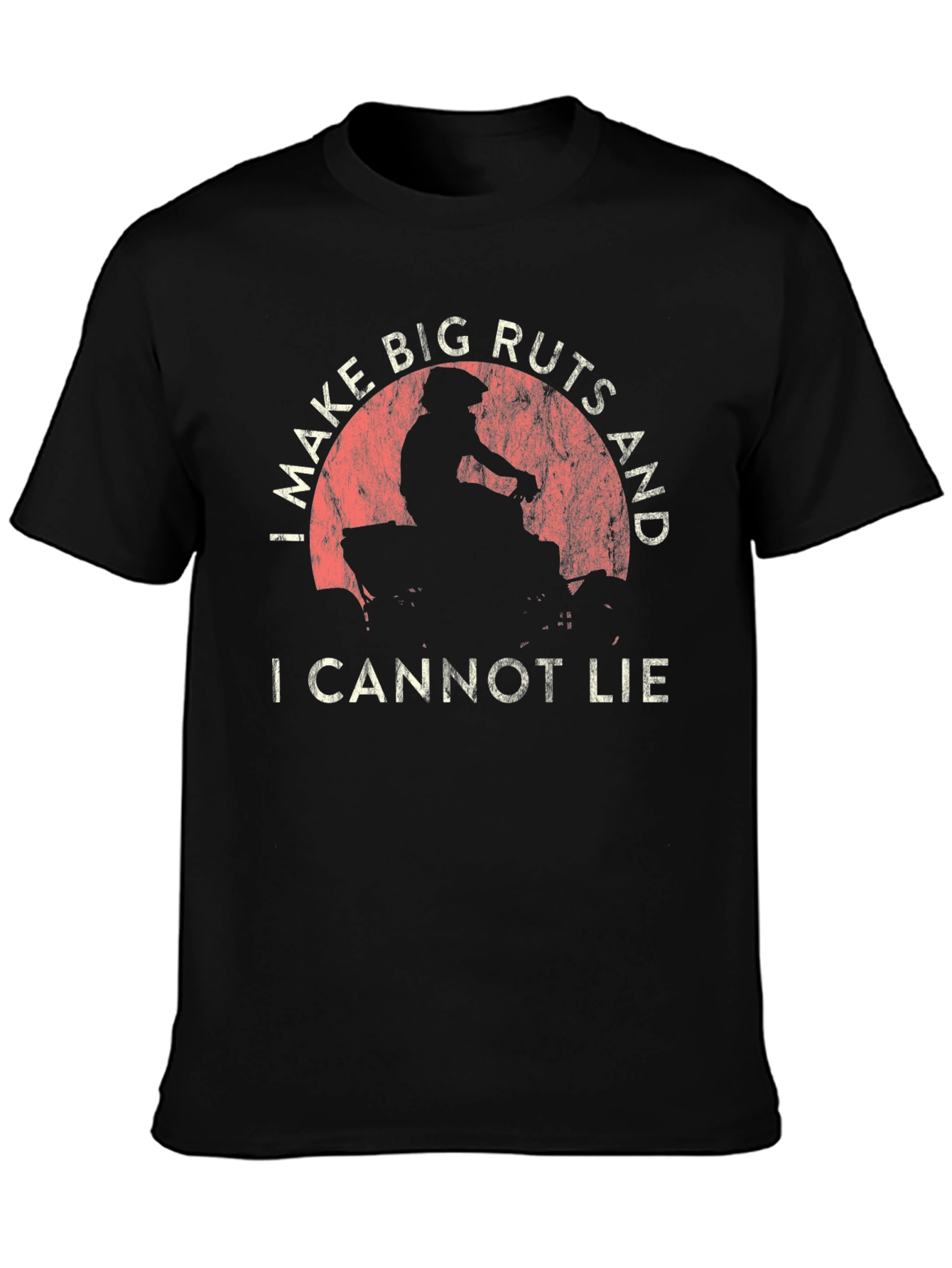 I Make Big Ruts ATV Black T-Shirt