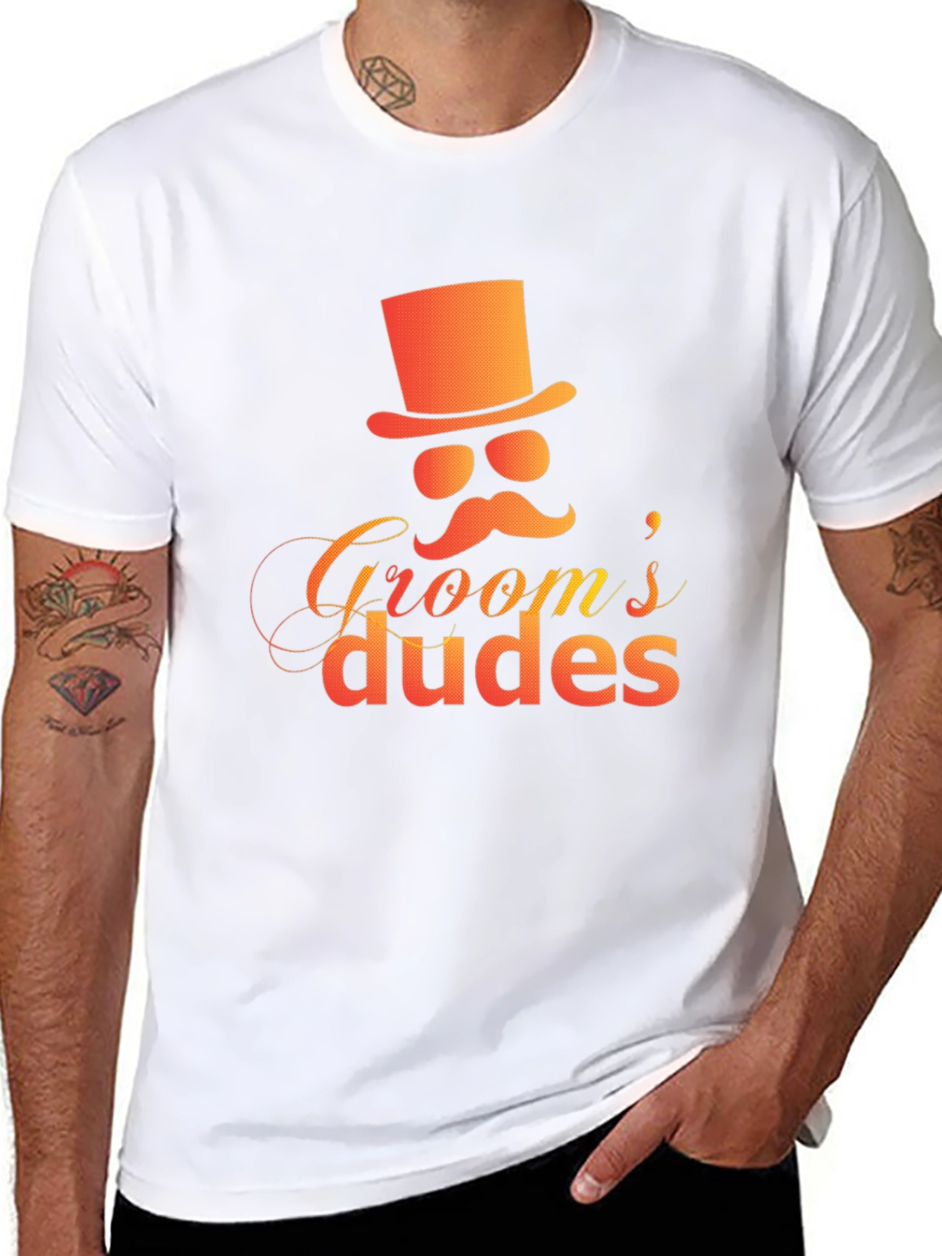 Grooms Dudes Graphic Tee - Black T-Shirt