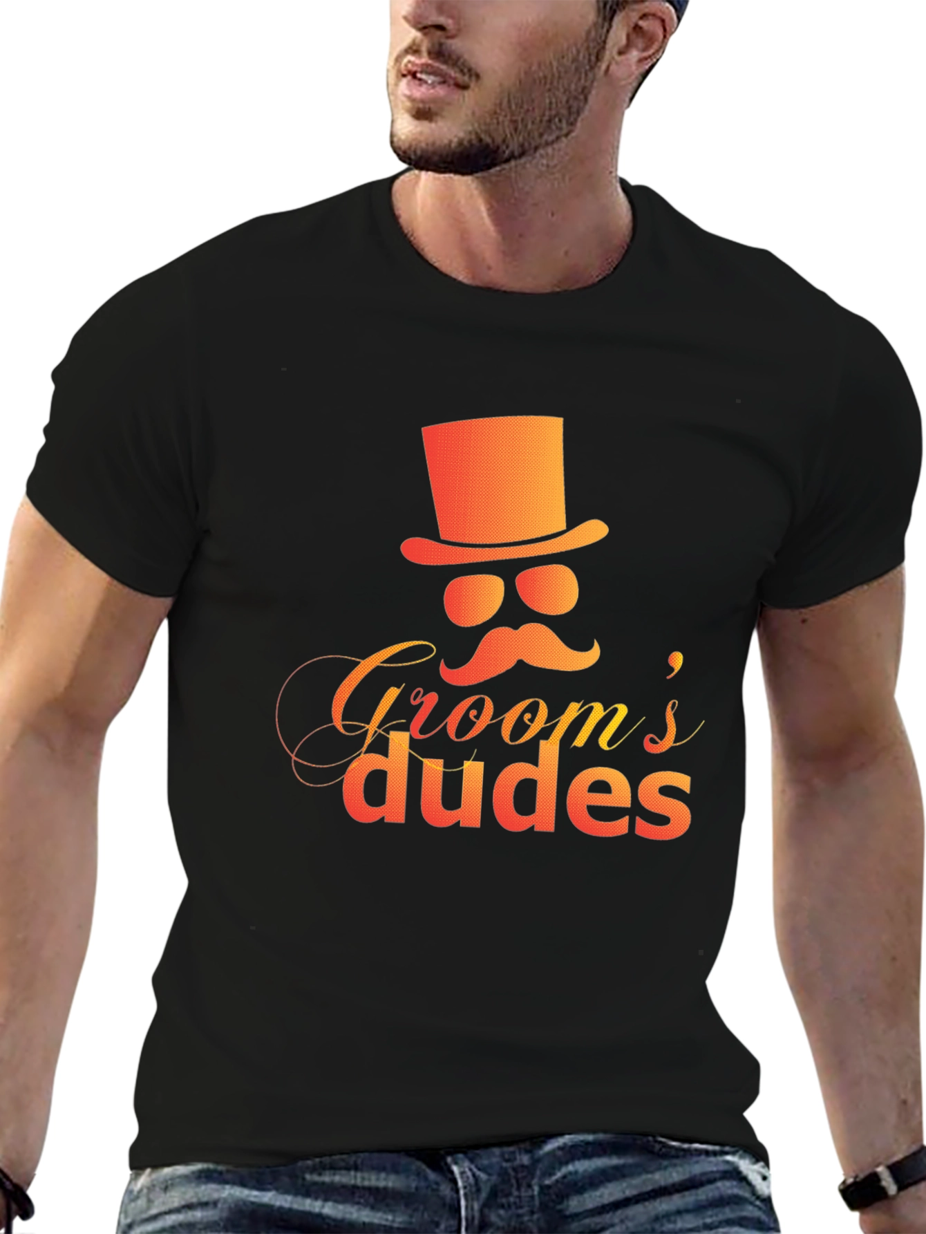 Grooms Dudes Graphic Tee - Black T-Shirt