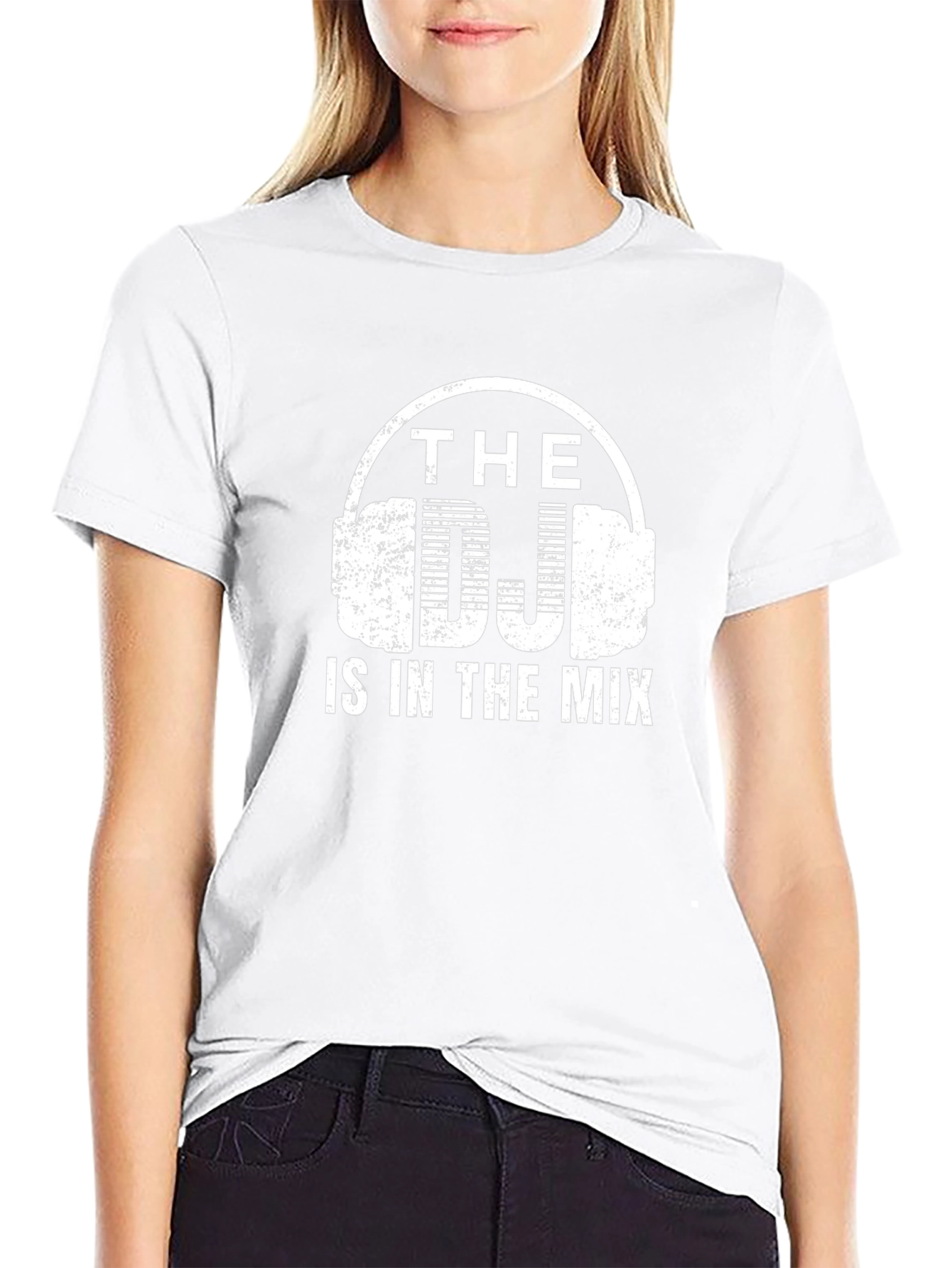The DJ is in the Mix Black Graphic T-Shirt