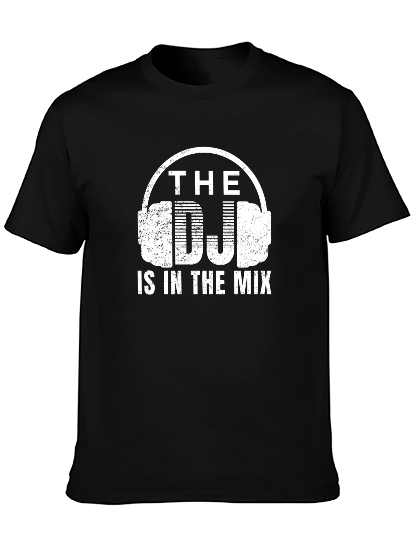 The DJ is in the Mix Black Graphic T-Shirt