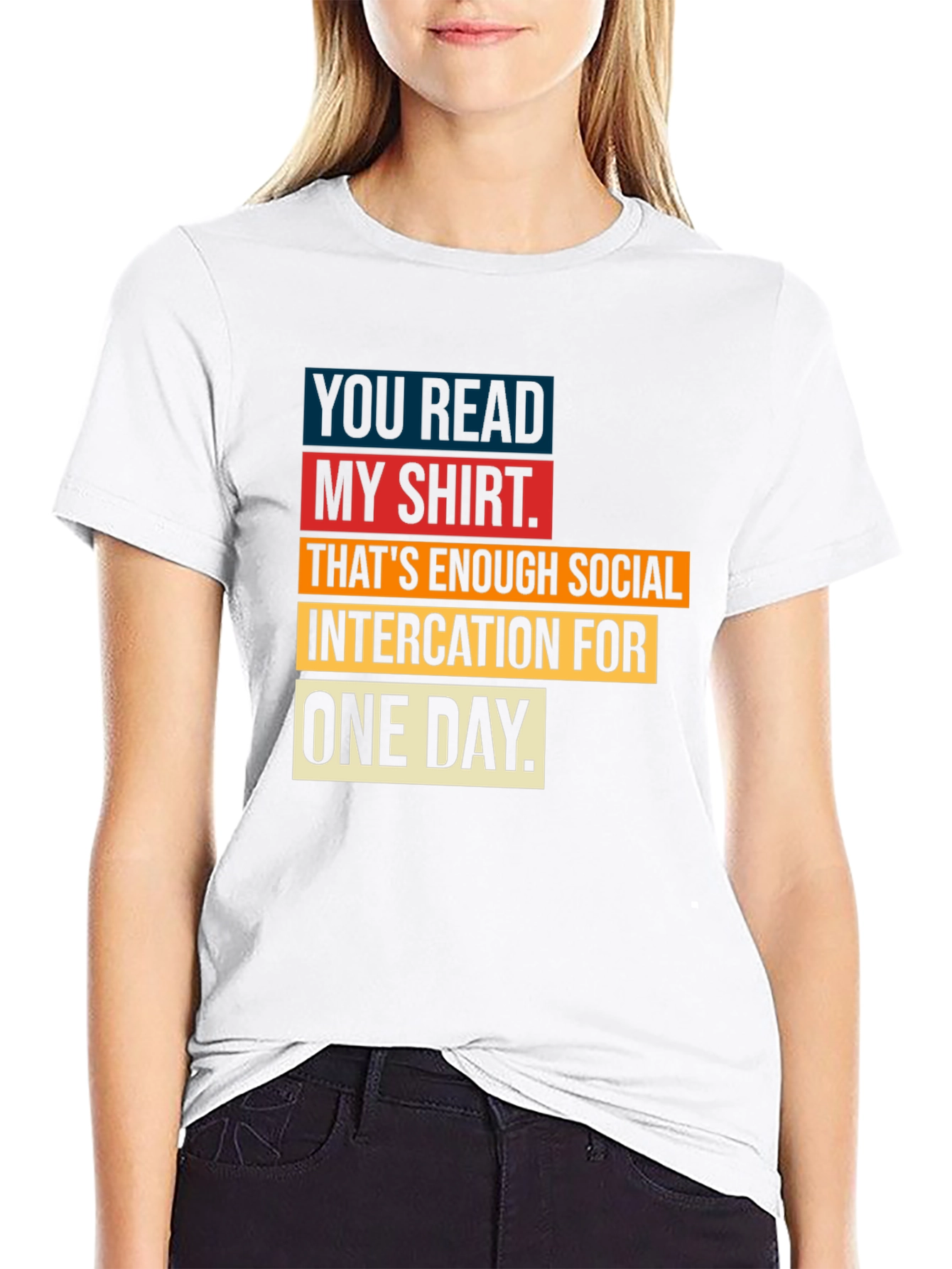 Humorous Social Intercation T-Shirt