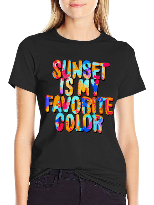 Sunset Is My Favorite Color Graphic Tee