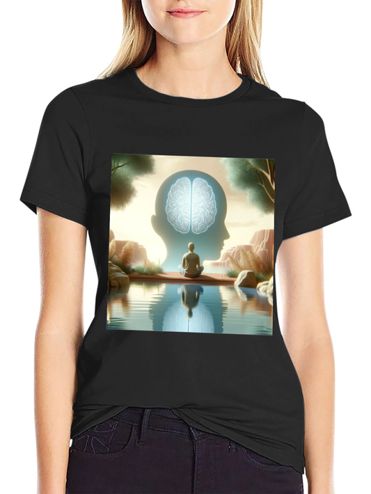 Mindfulness T-Shirt - Reflective Brain Design