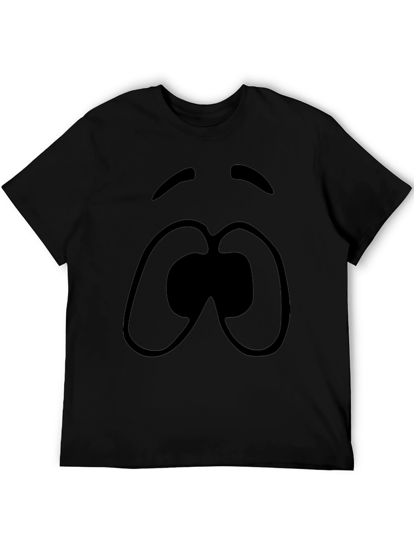 Cartoon Sad Face T-Shirt - Unisex Graphic Tee