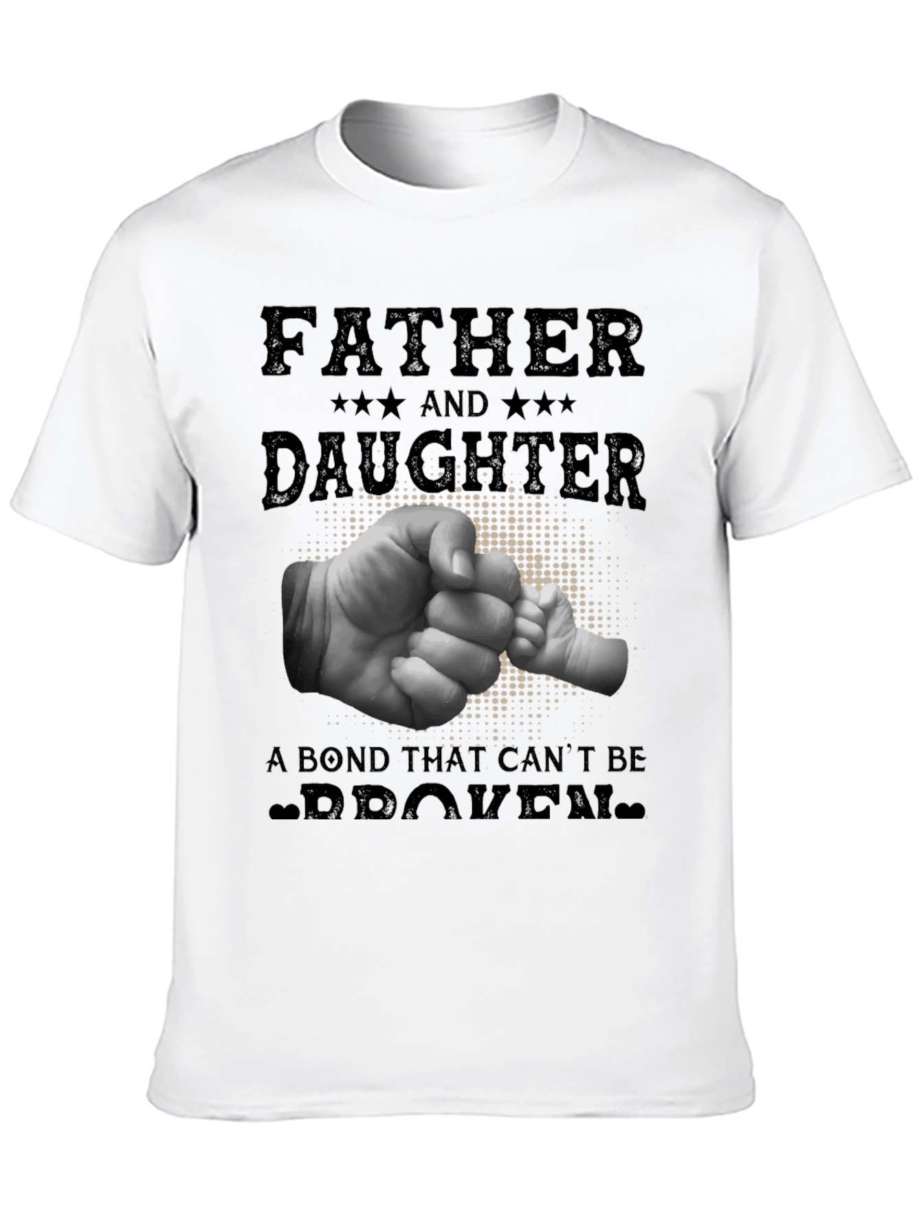 Father & Daughter Bond Graphic Tee - Black