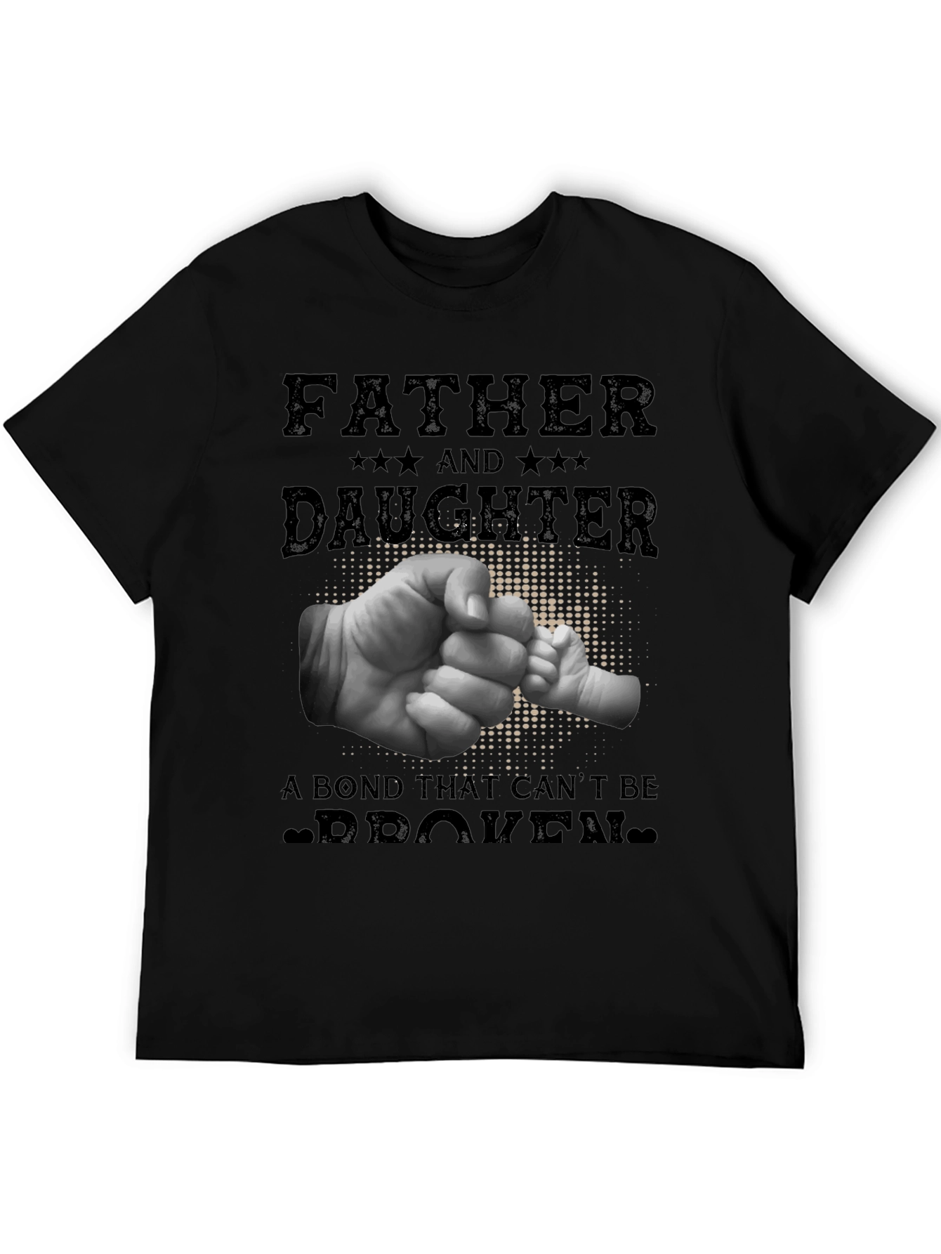 Father & Daughter Bond Graphic Tee - Black