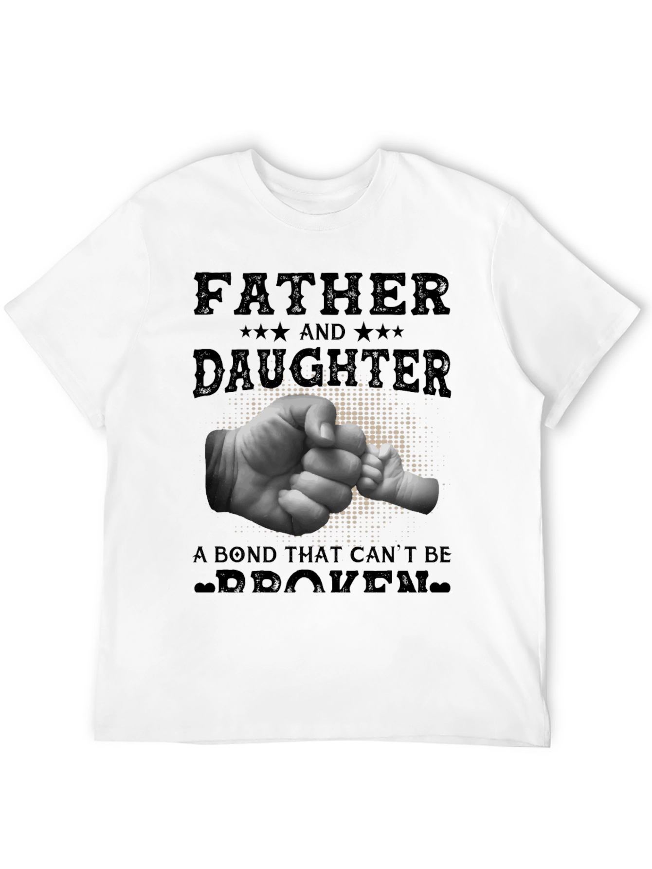 Father & Daughter Bond Graphic Tee - Black