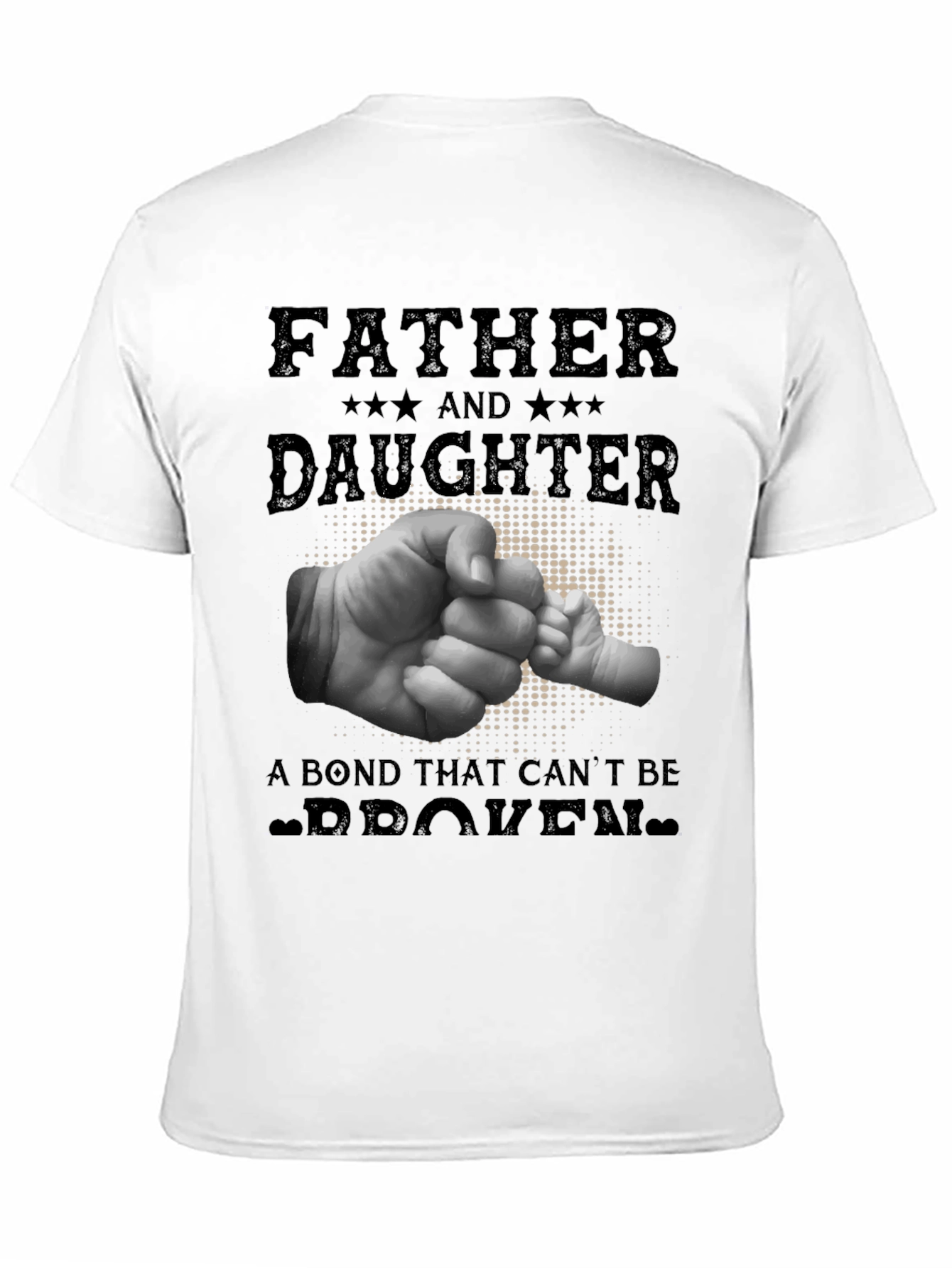 Father & Daughter Bond Graphic Tee - Black