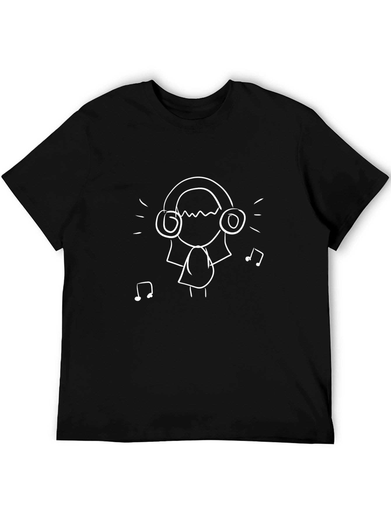 Cool Music Lovers Black T-Shirt