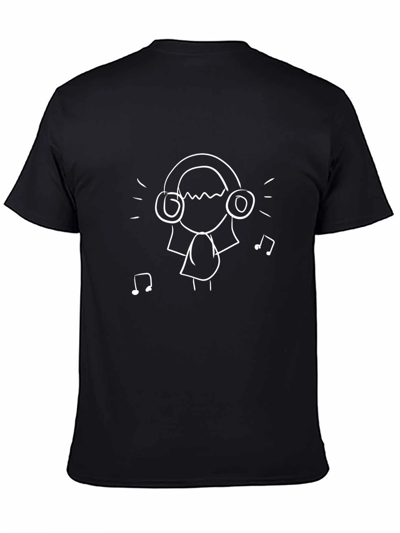 Cool Music Lovers Black T-Shirt