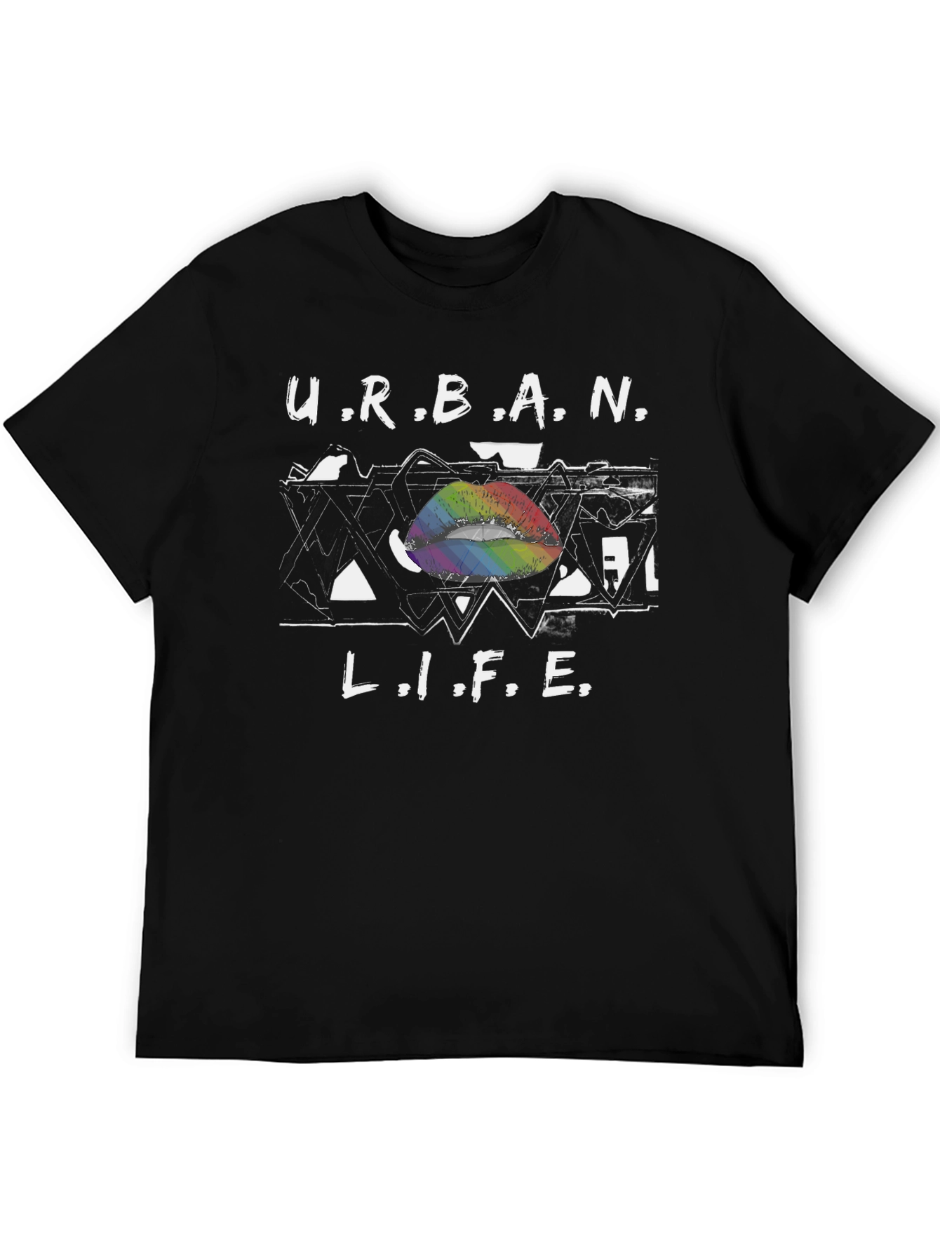 Urban Life Rainbow Lips T-Shirt