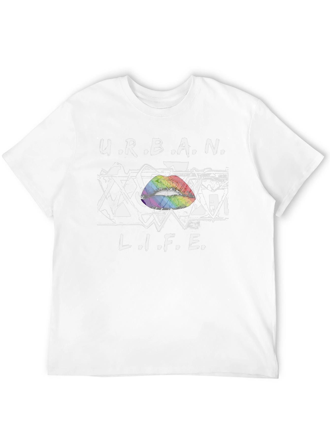 Urban Life Rainbow Lips T-Shirt