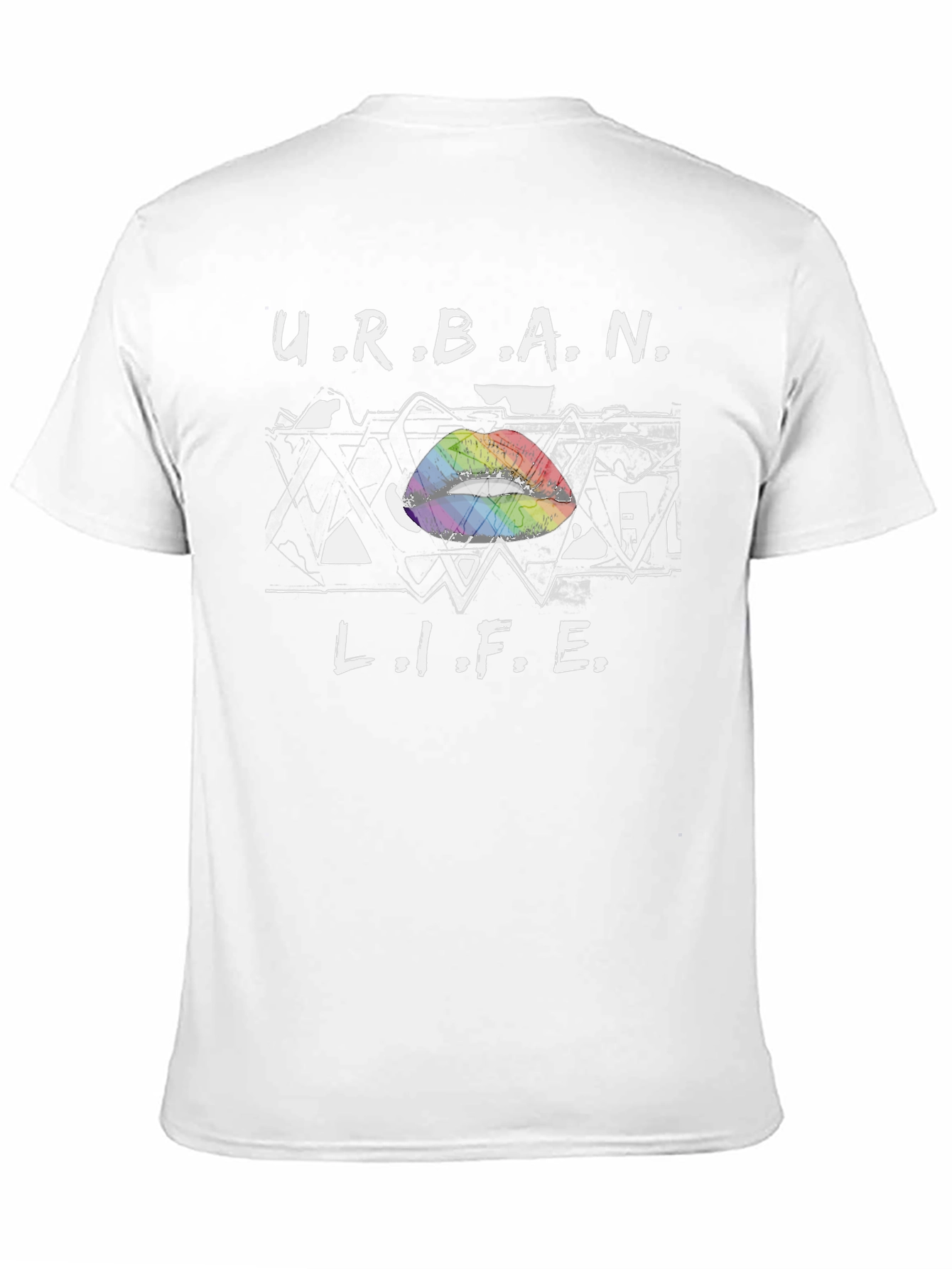 Urban Life Rainbow Lips T-Shirt