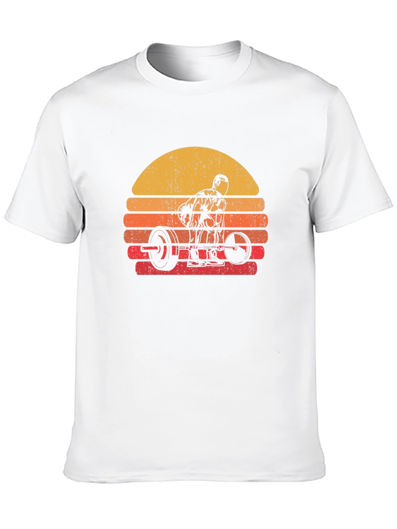 Retro Sunset Deadlift T-Shirt