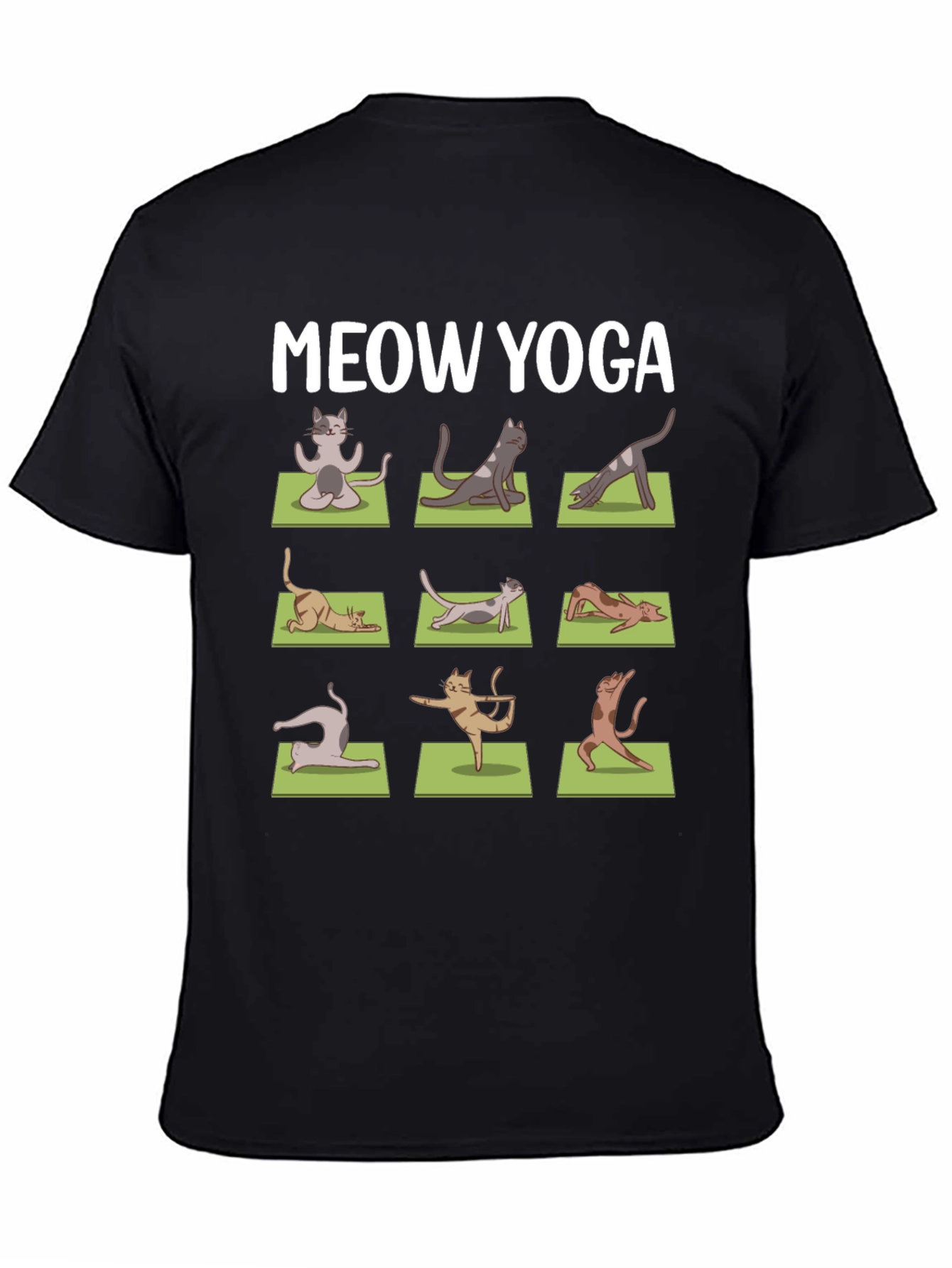 Meow Yoga T-Shirt - Cat Poses