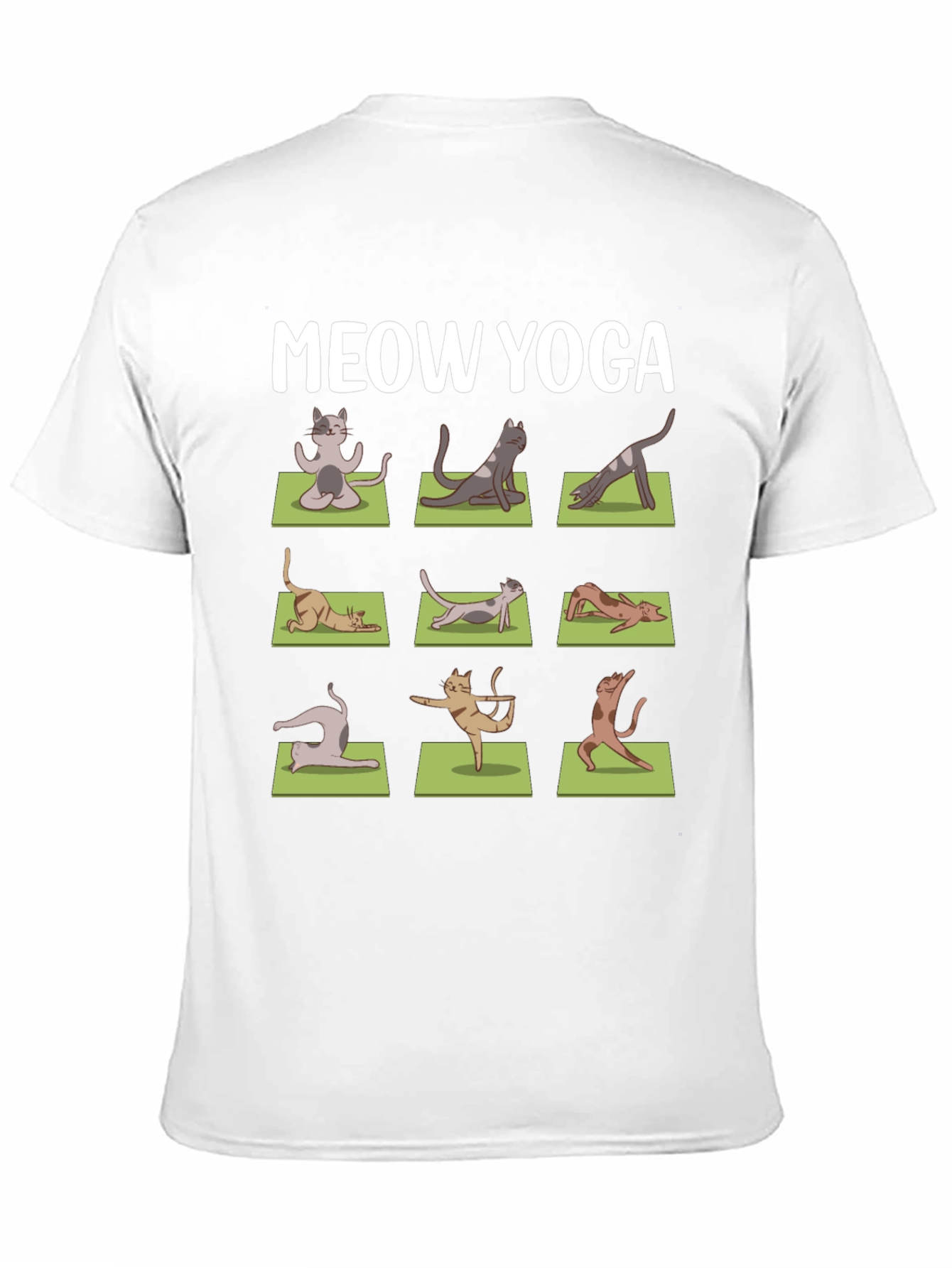 Meow Yoga T-Shirt - Cat Poses